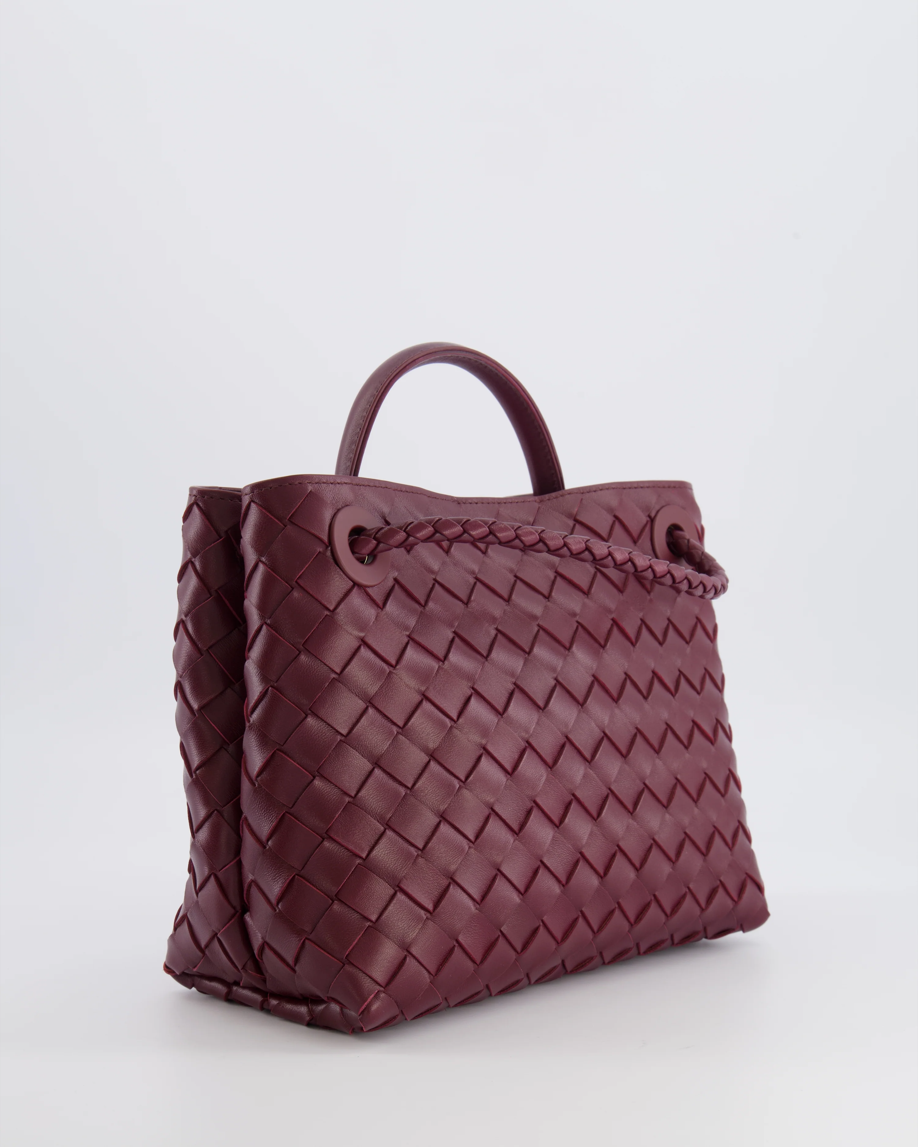 Bottega Veneta Small Andiamo Bag in Barolo Intrecciato Leather with Gold Hardware RRP £3,460 - Image 6