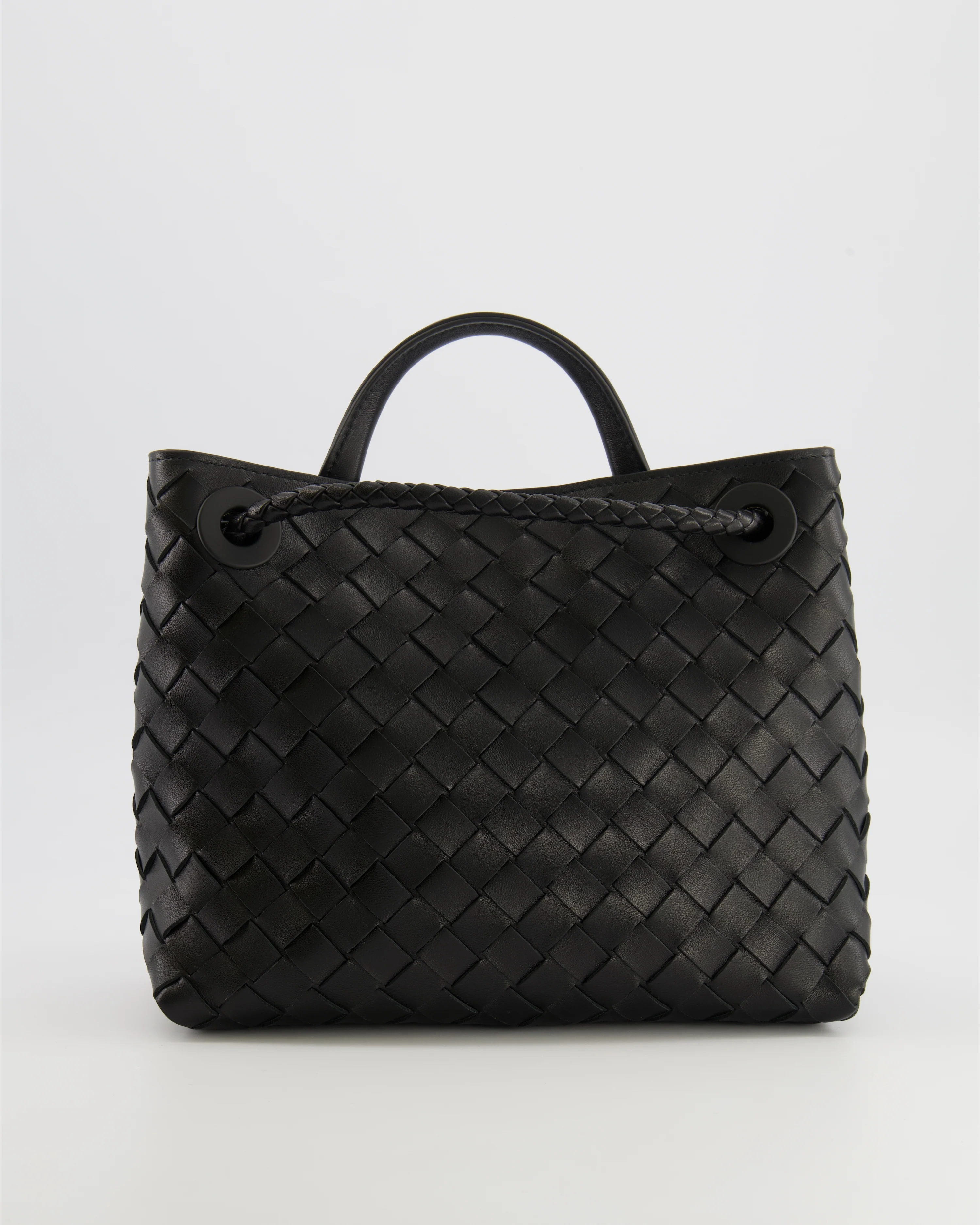Bottega Veneta Small Andiamo Bag in Black Intrecciato Leather with Gold Hardware RRP £3,460 - Image 8