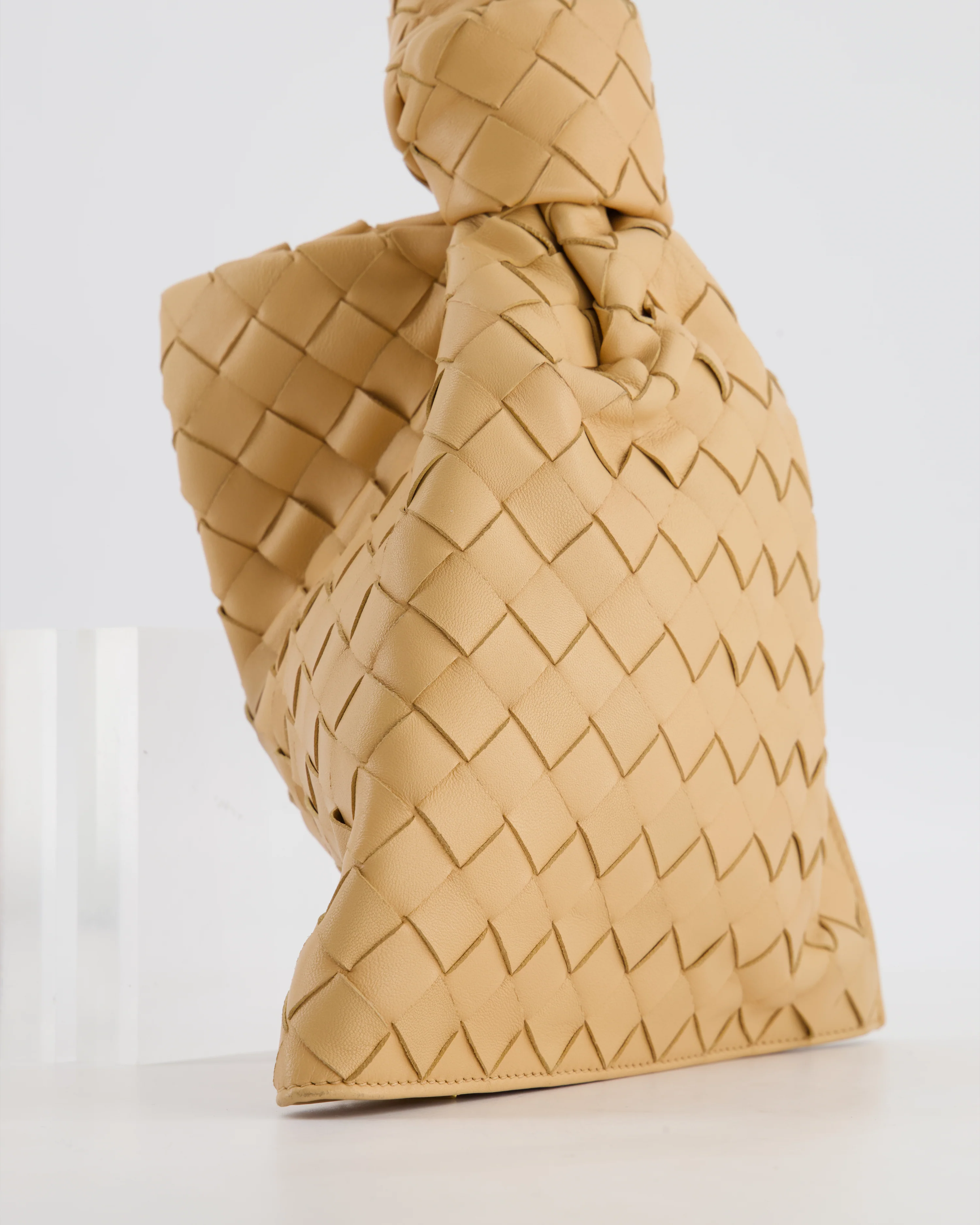 Bottega Veneta The Mini Twist Bag in Beige Intrecciato Nappa Leather - Image 11