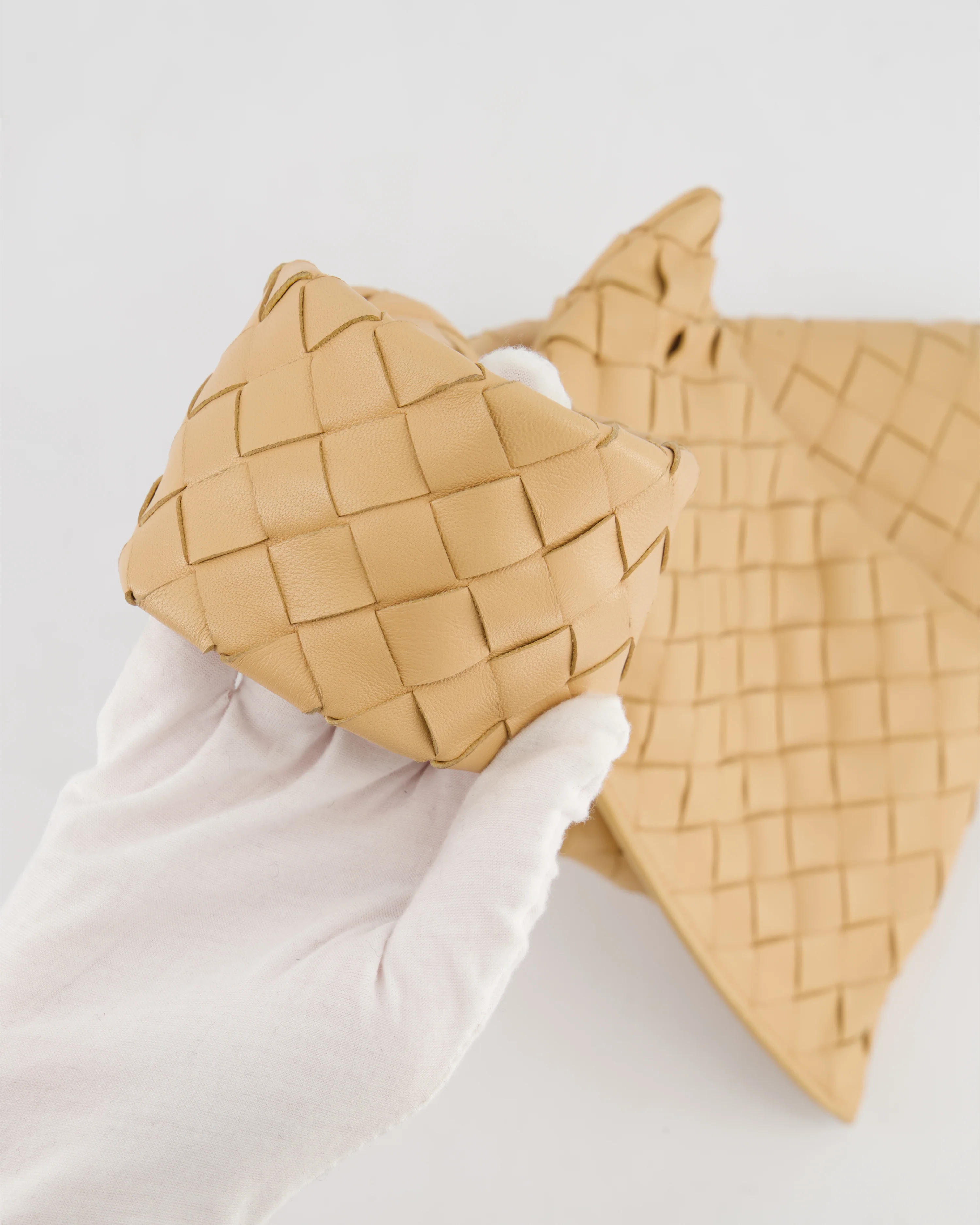 Bottega Veneta The Mini Twist Bag in Beige Intrecciato Nappa Leather - Image 15