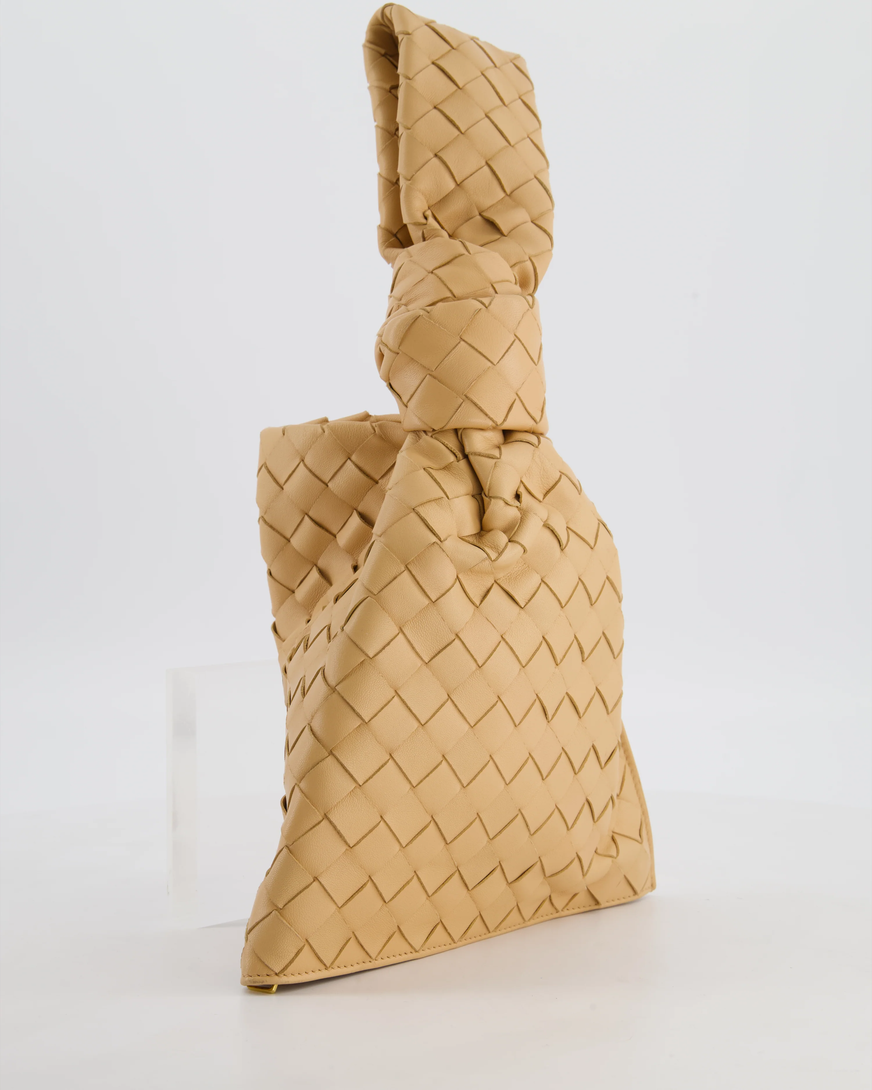 Bottega Veneta The Mini Twist Bag in Beige Intrecciato Nappa Leather - Image 2
