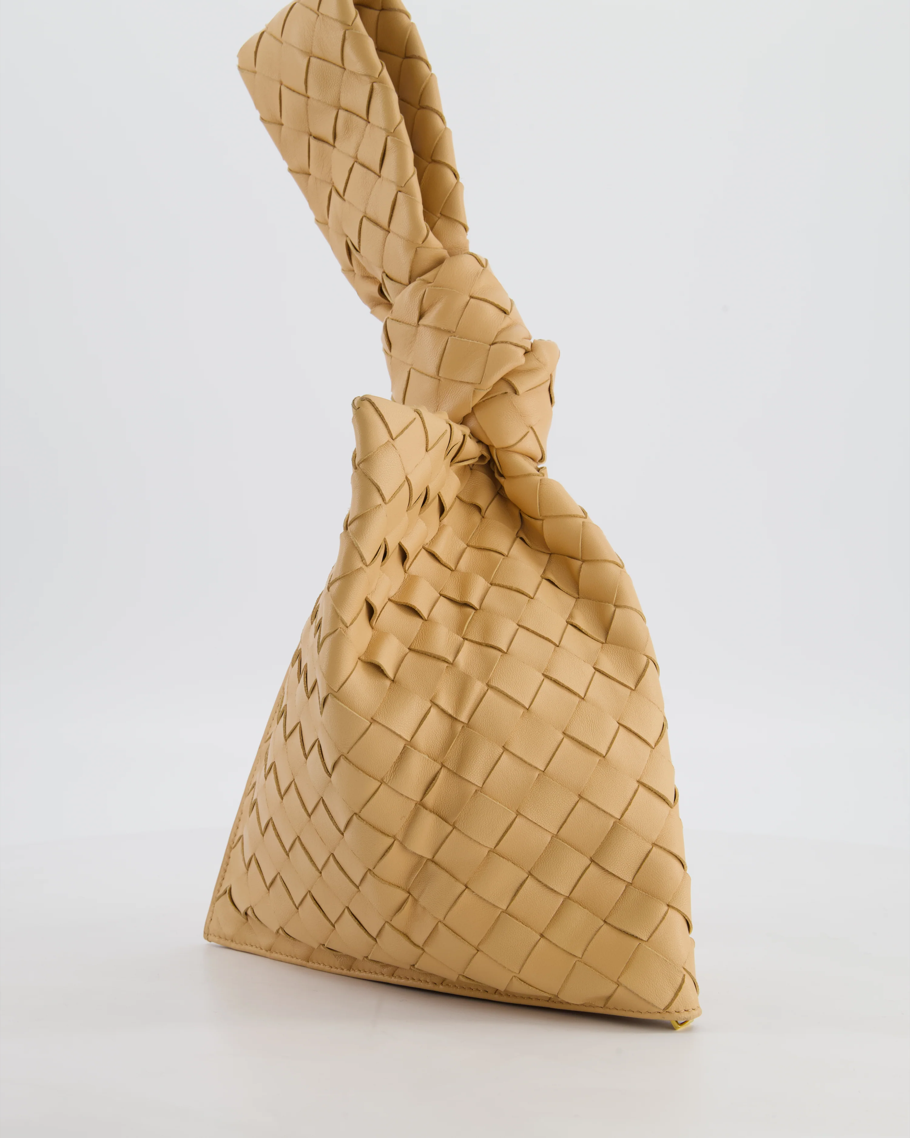 Bottega Veneta The Mini Twist Bag in Beige Intrecciato Nappa Leather - Image 4
