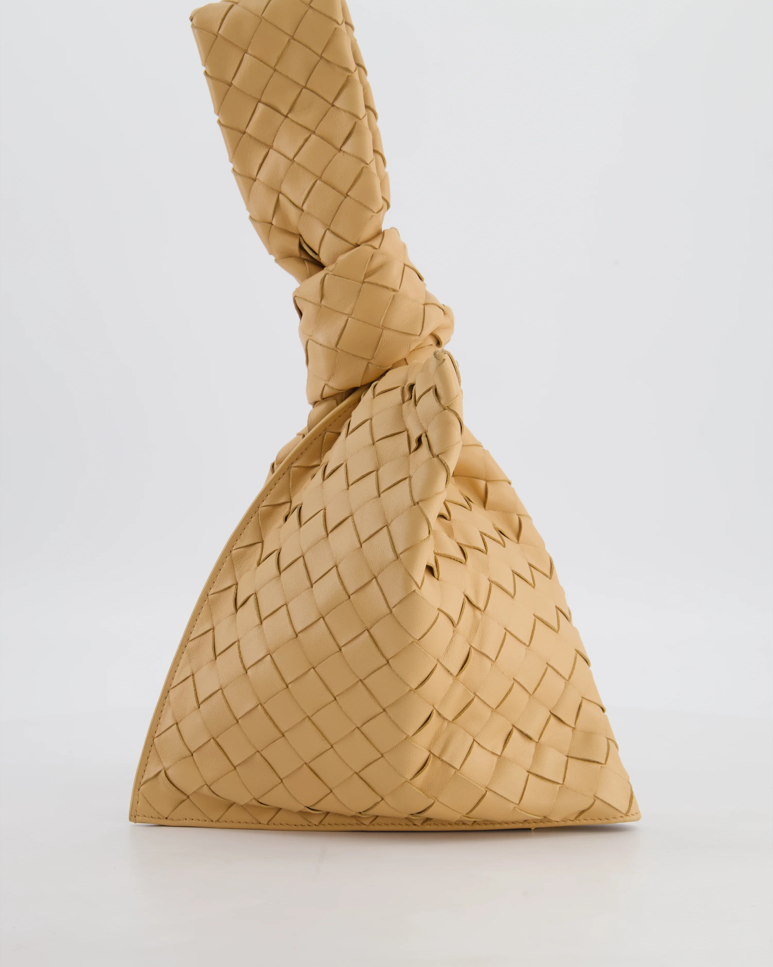 Bottega Veneta The Mini Twist Bag in Beige Intrecciato Nappa Leather - Image 5