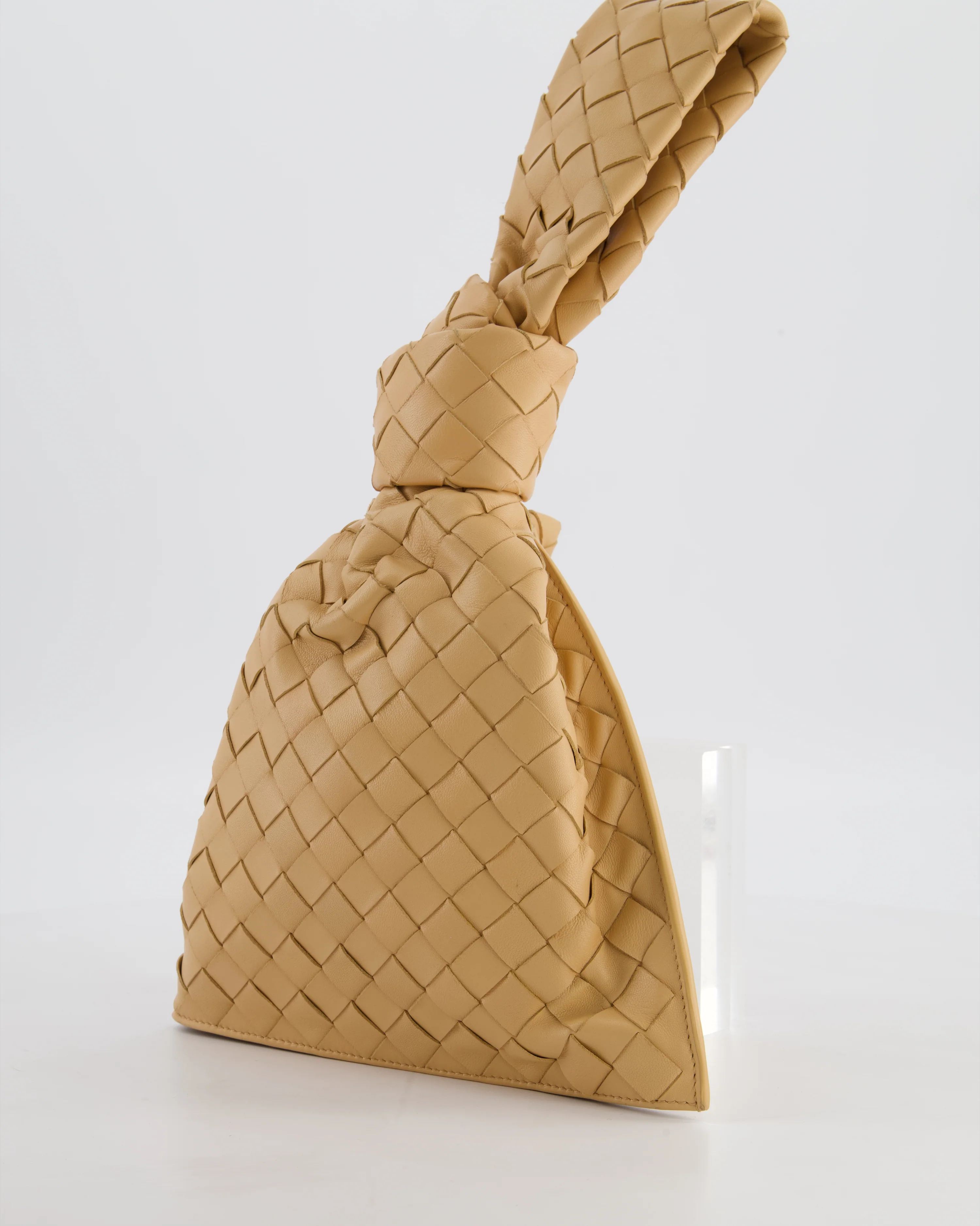 Bottega Veneta The Mini Twist Bag in Beige Intrecciato Nappa Leather - Image 8