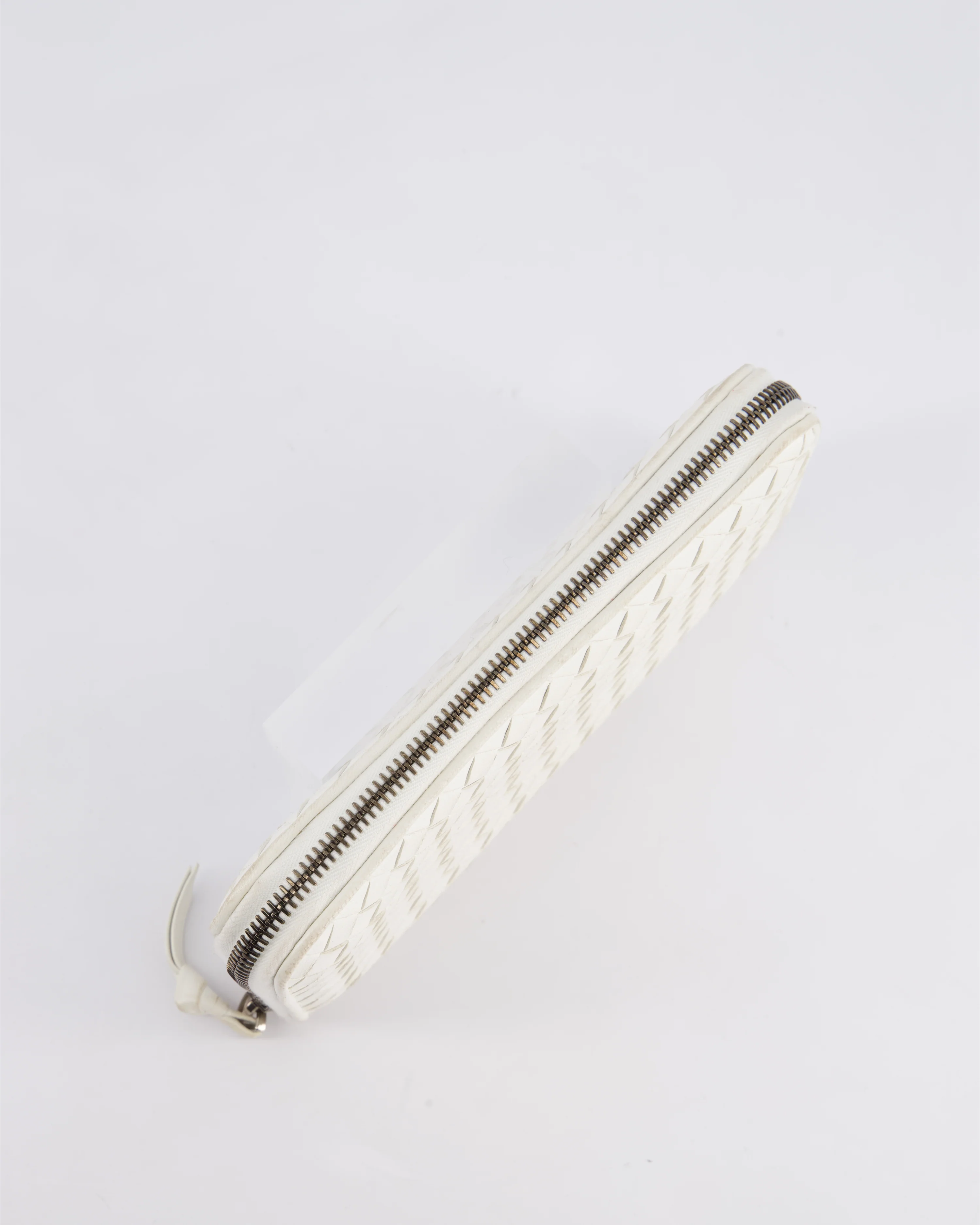 Bottega Veneta White Intrecciato Wallet - Image 14