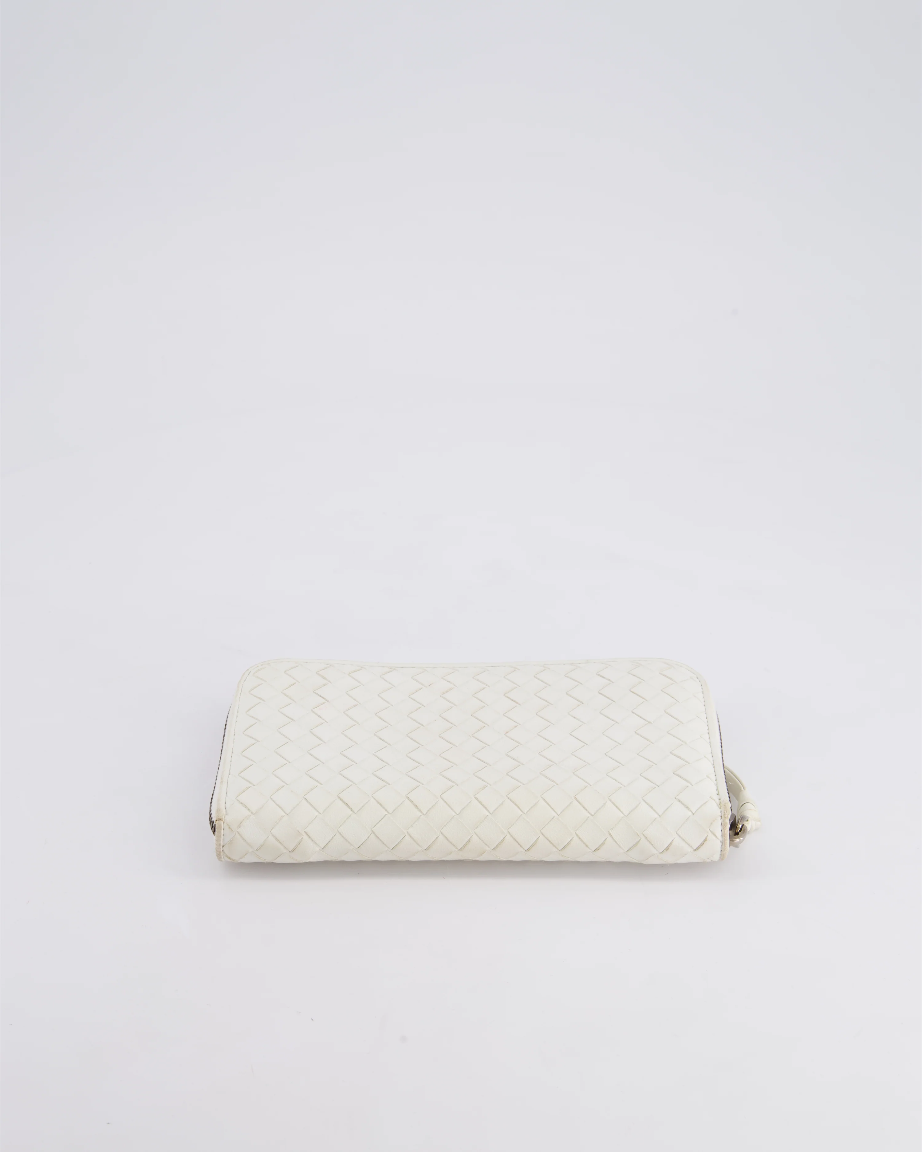 Bottega Veneta White Intrecciato Wallet - Image 16