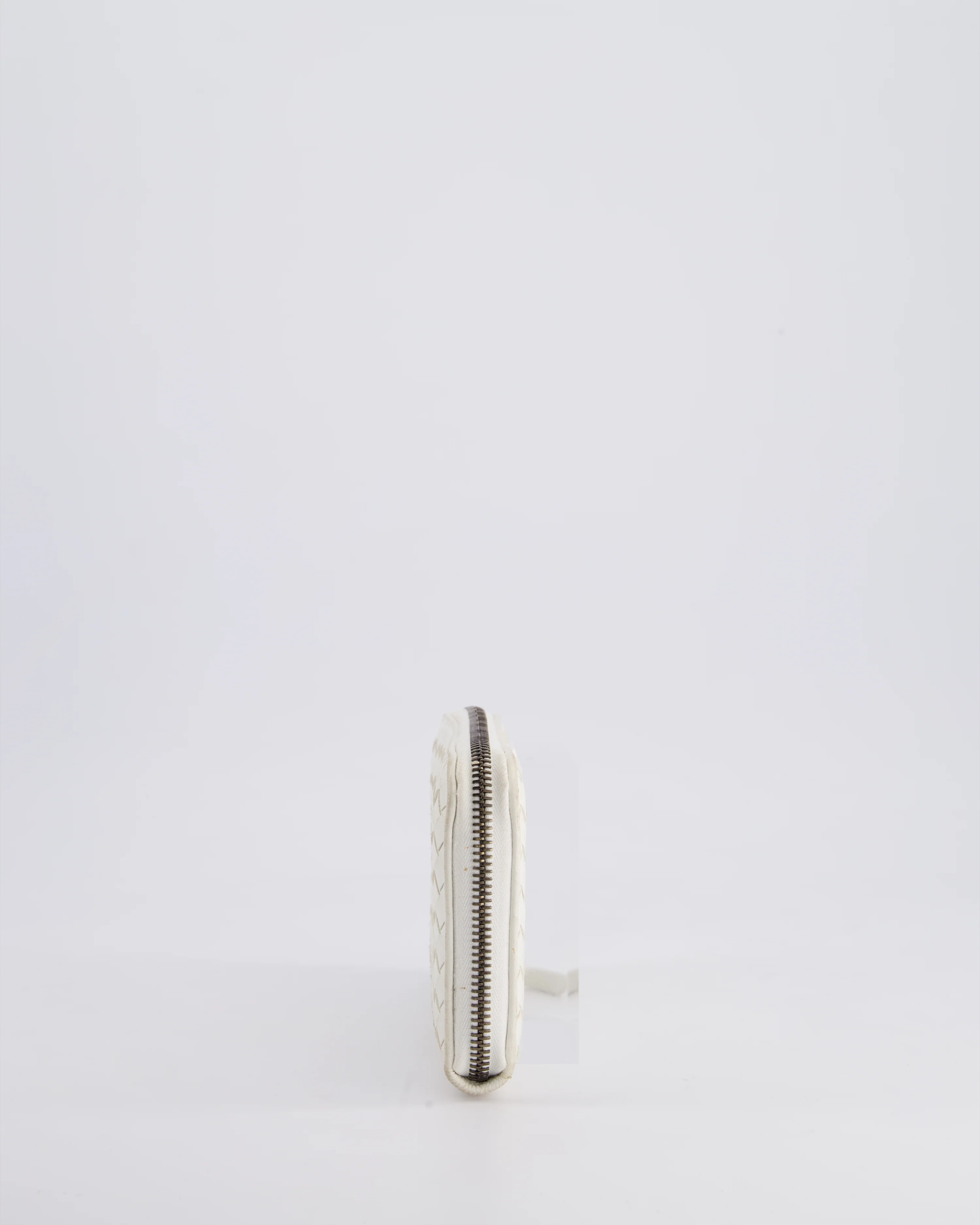 Bottega Veneta White Intrecciato Wallet - Image 7