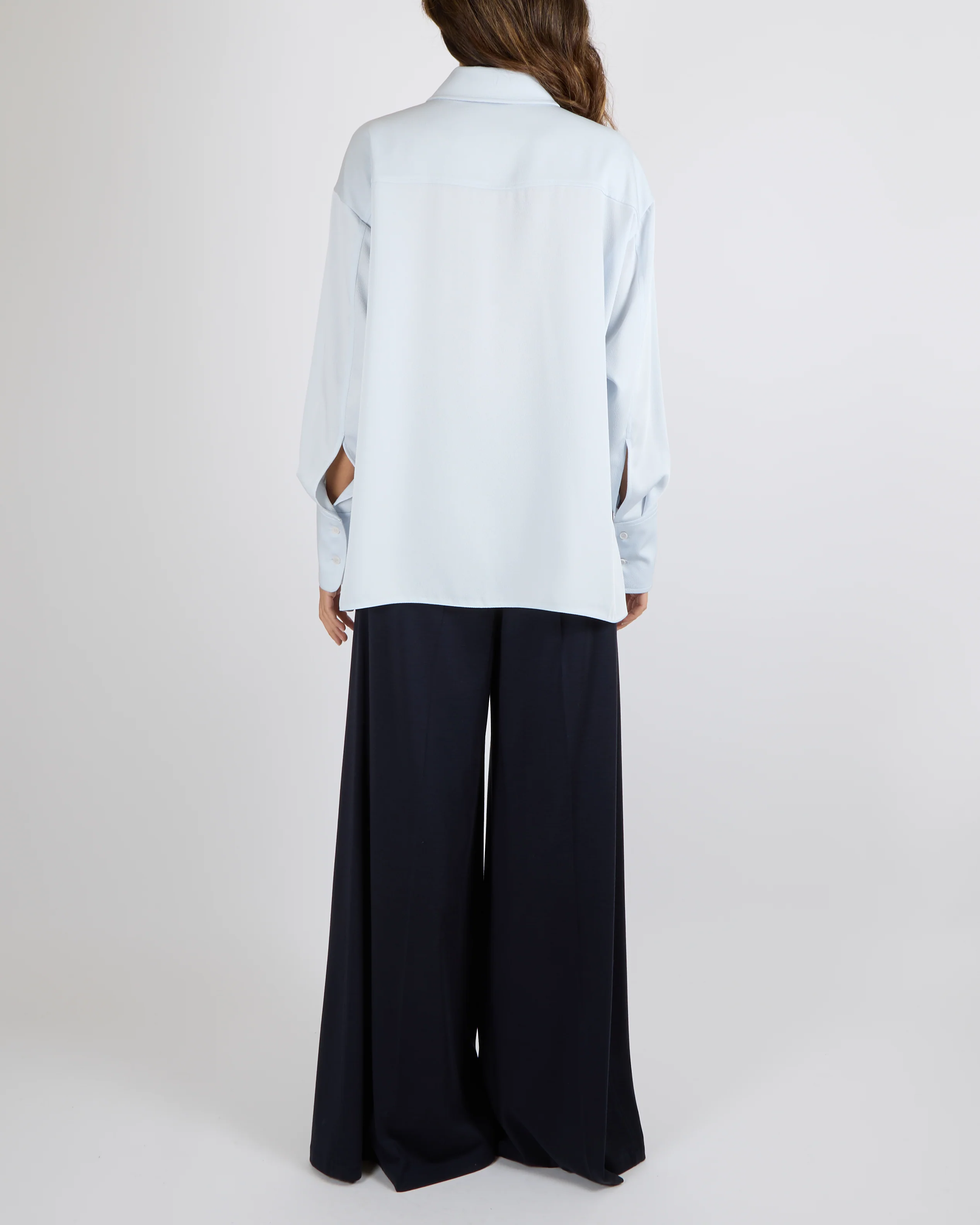 Camilla and Marc Icy Blue Button Down Shirt Size UK 10 - Image 4