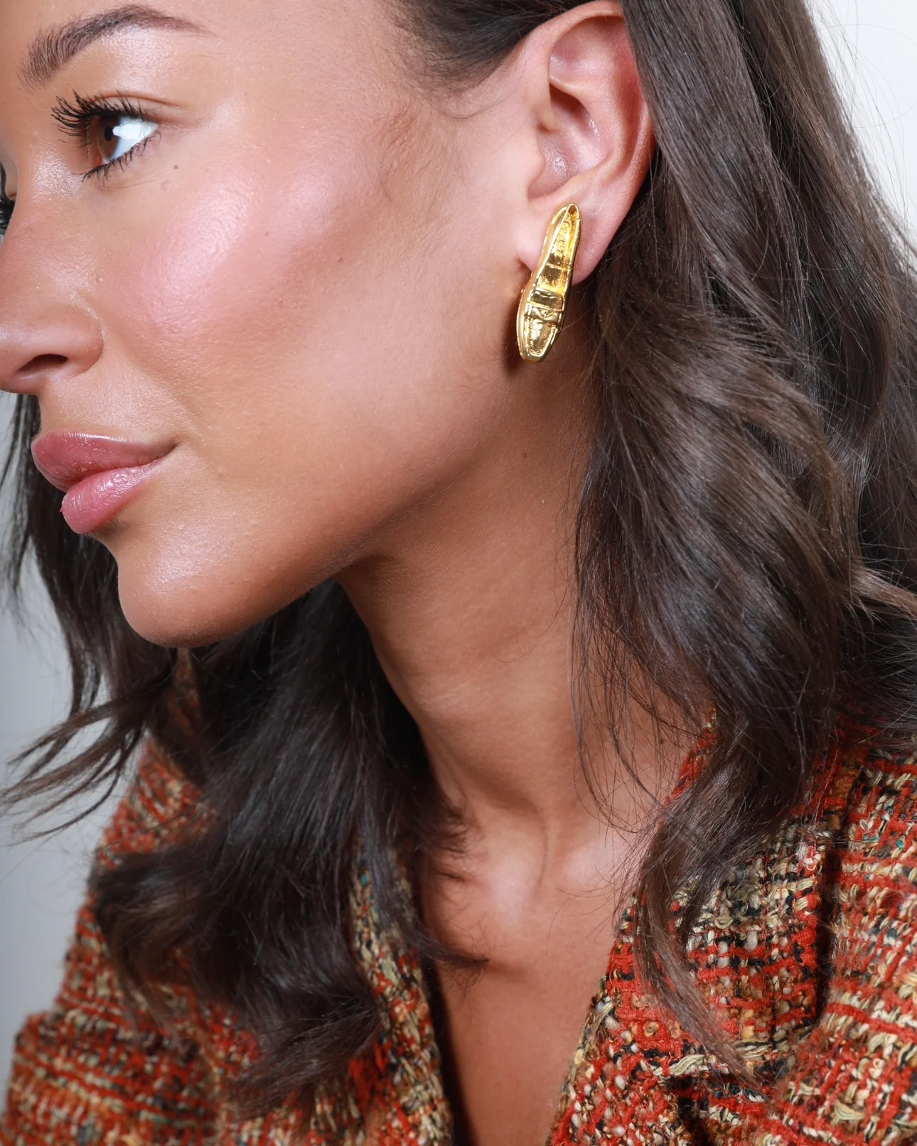 Celine Vintage 92 Yellow Gold Shoe Charm  Clip-On Earrings - Image 3