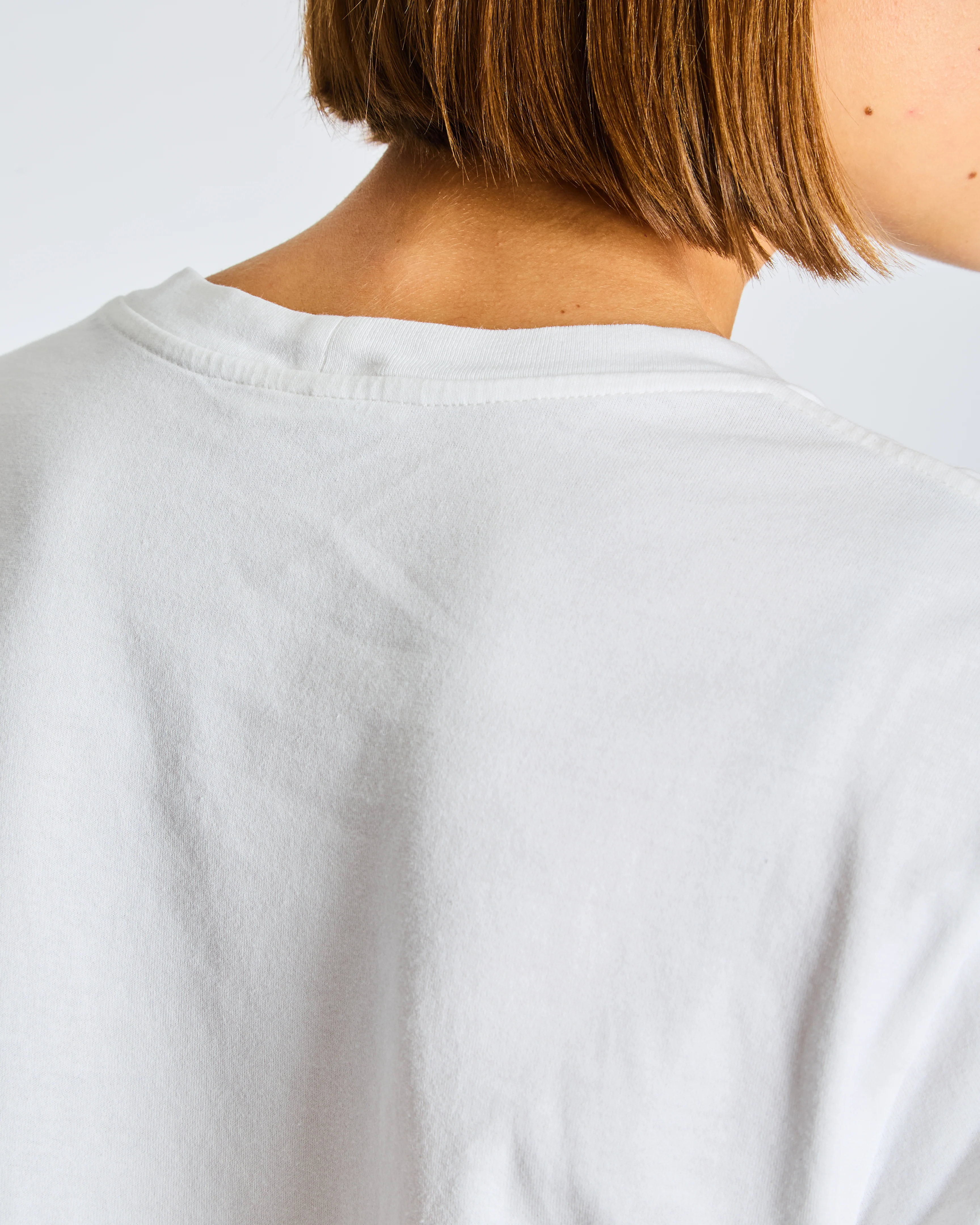 Céline White Cotton T-shirt with Black Logo FR 36 Size UK 8 - Image 5
