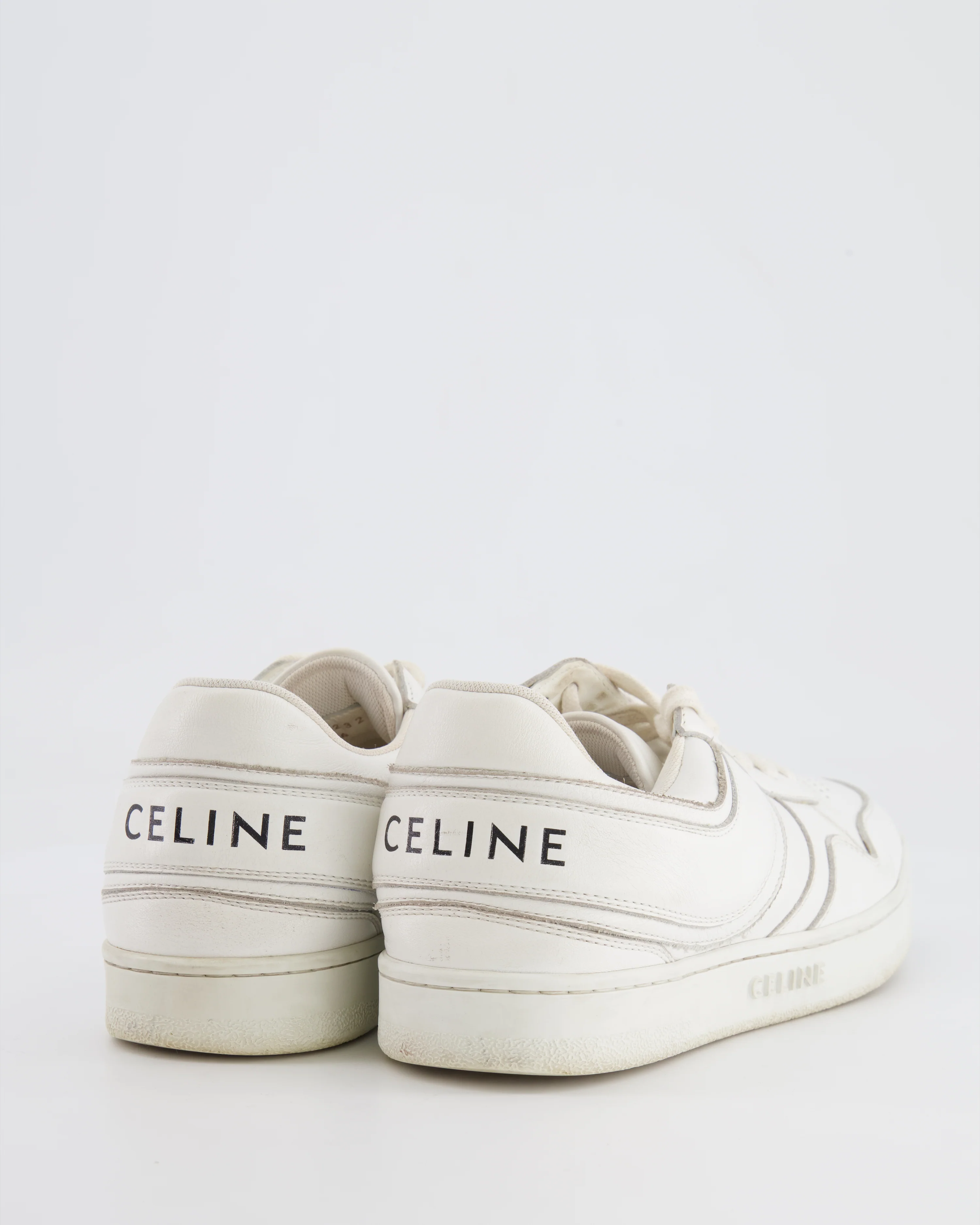 Céline White Trainers with Black Logo Detail Size EU 36 RRP £650 - Image 3