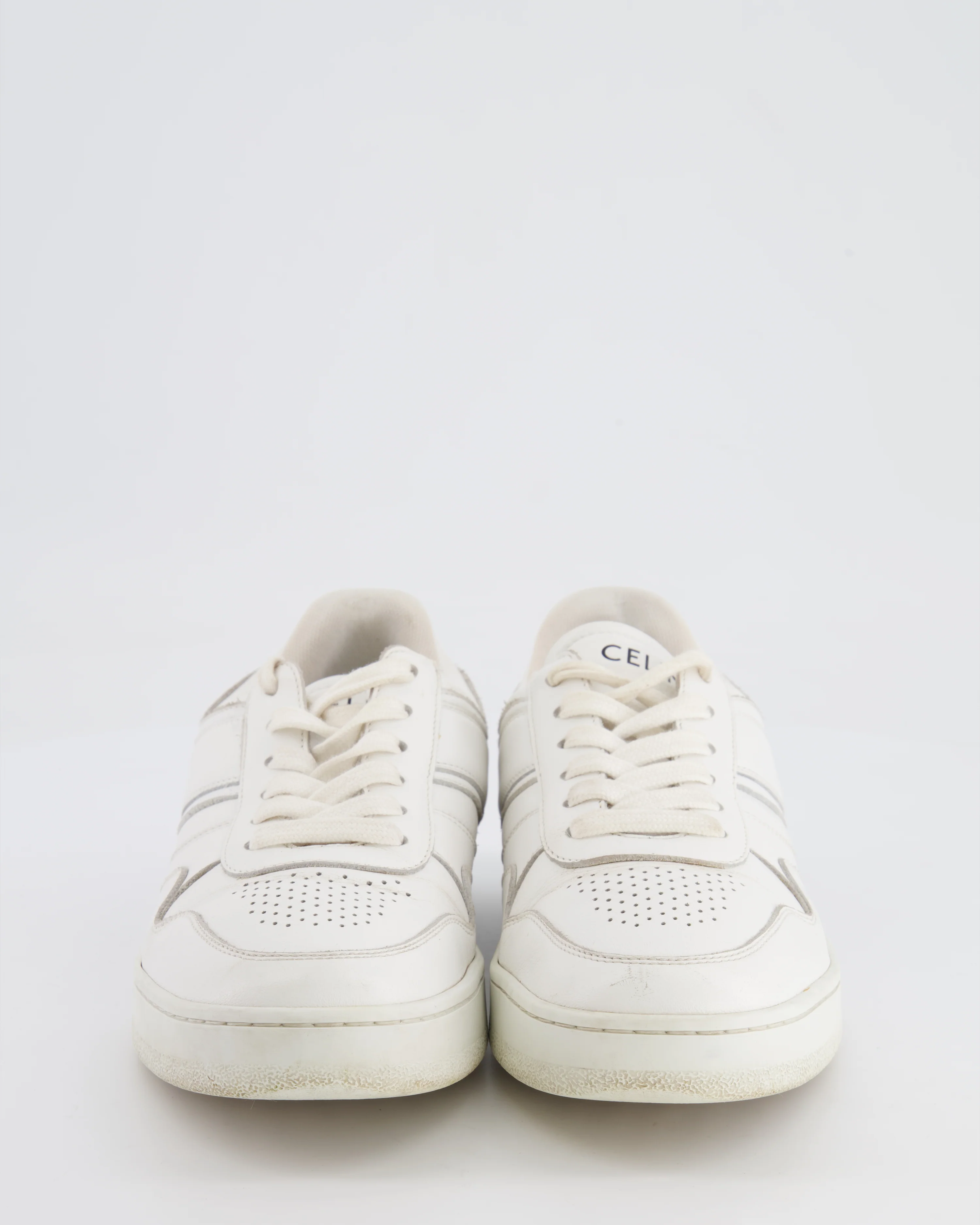 Céline White Trainers with Black Logo Detail Size EU 36 RRP £650 - Image 4