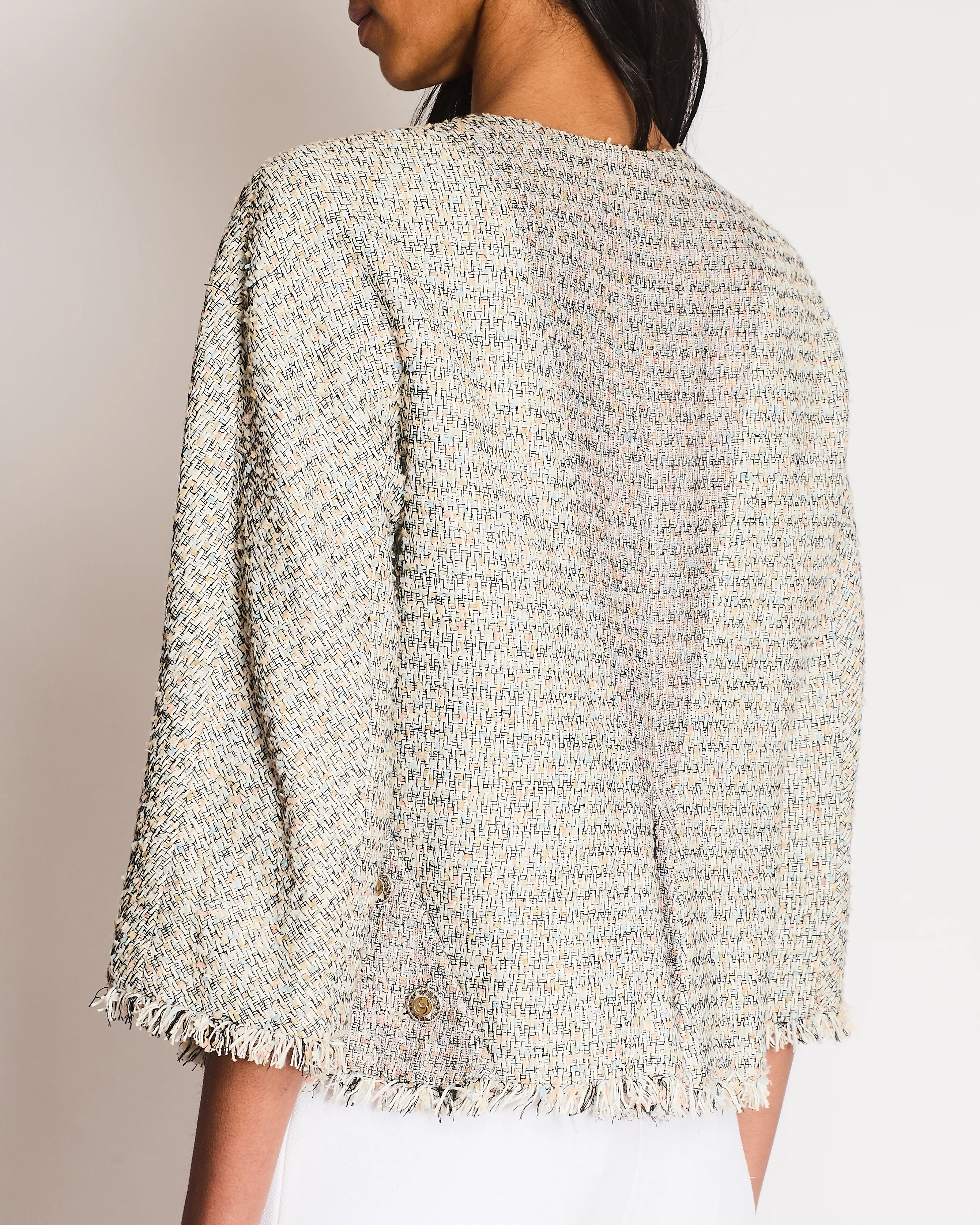 Chanel 22P Multi-Colour Tweed Blazer Size FR 42 (UK 14) - Image 5
