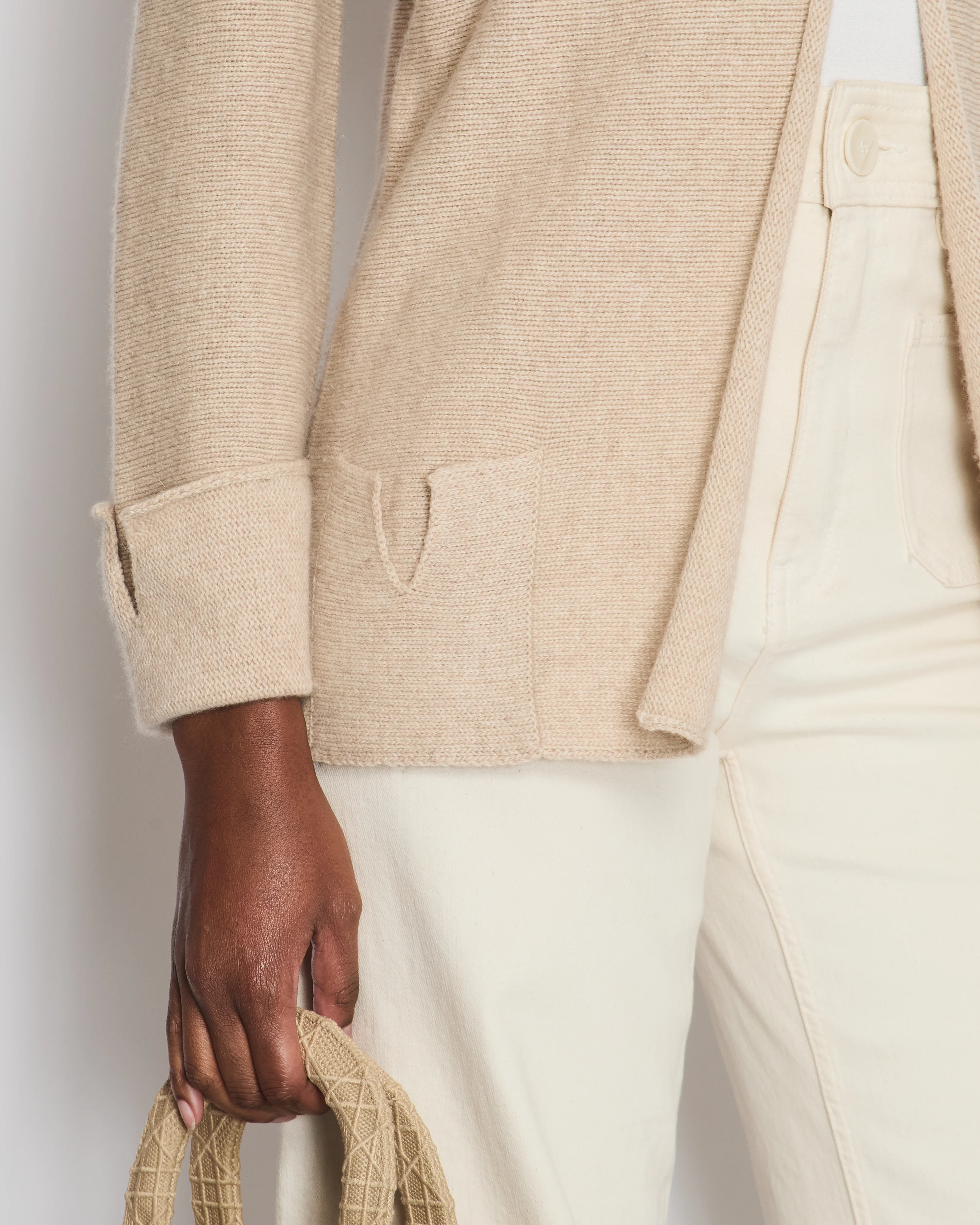 Chanel 99/A Beige Cashmere Long Sleeve Cardigan Size FR 40 (UK 12) - Image 5