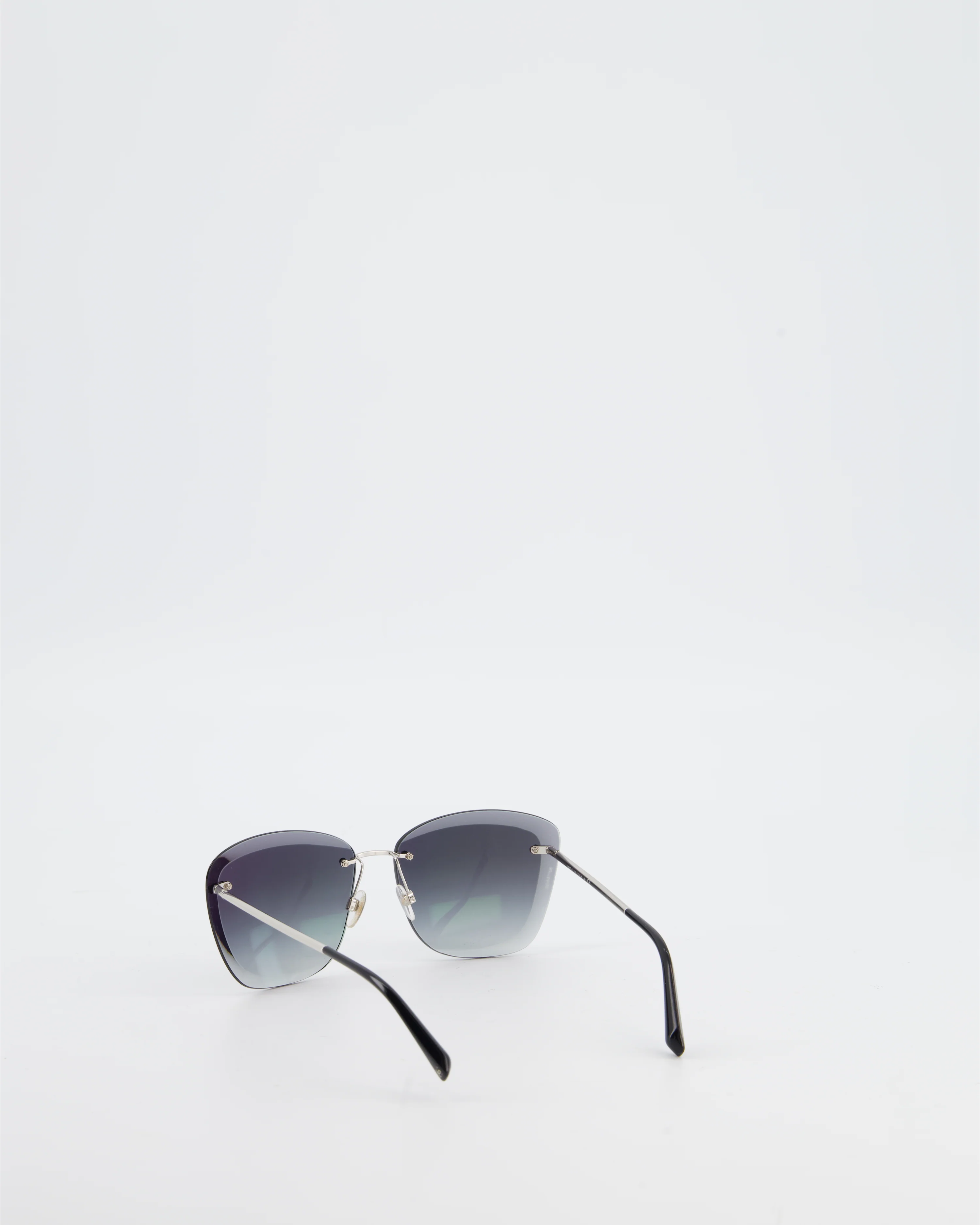 Chanel Black 4221 Rimless Butterfly Sunglasses - Image 5