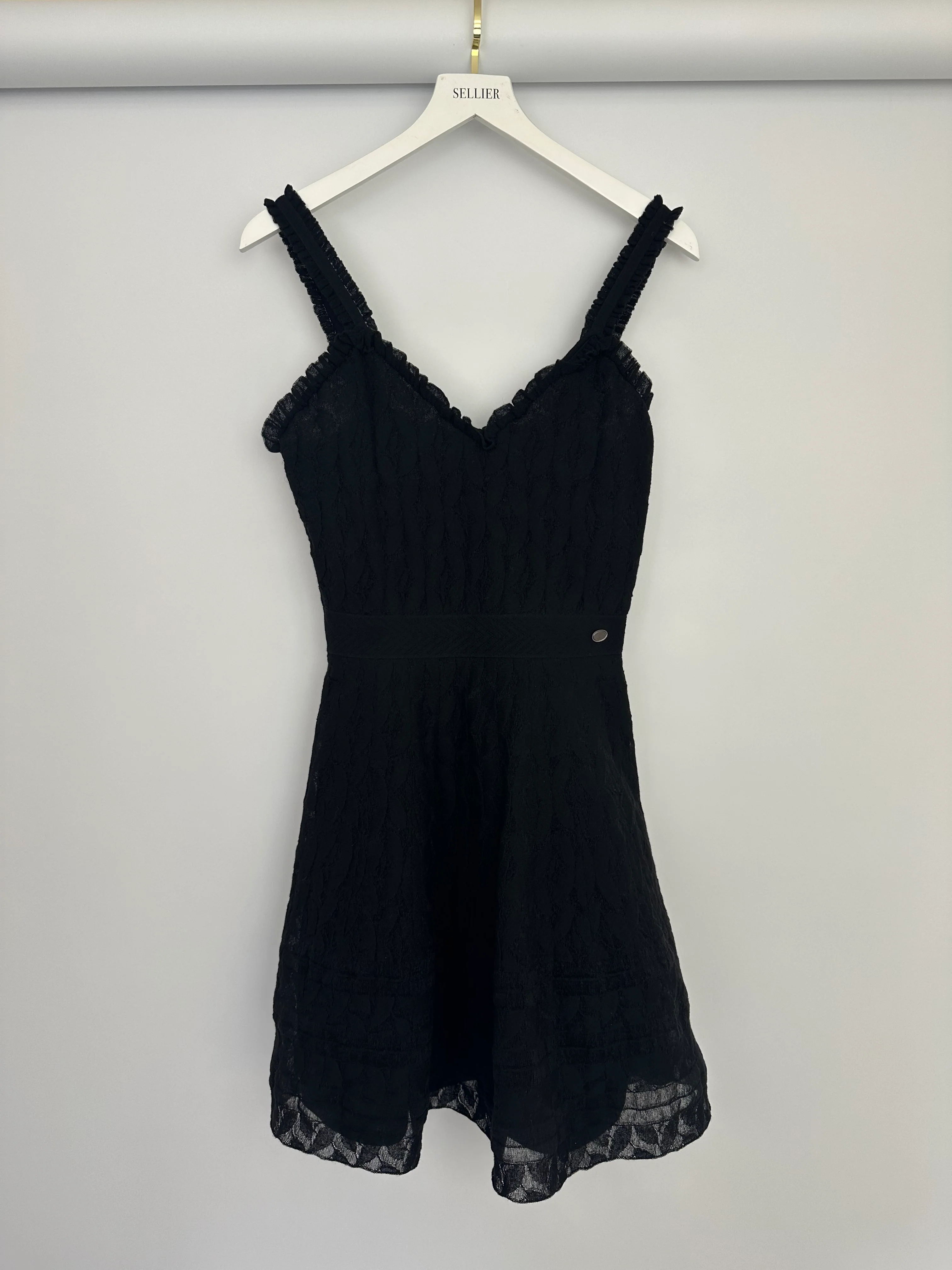 Chanel Black A-Line Lace Mini Dress Size FR 38 (UK 10) - Image 11