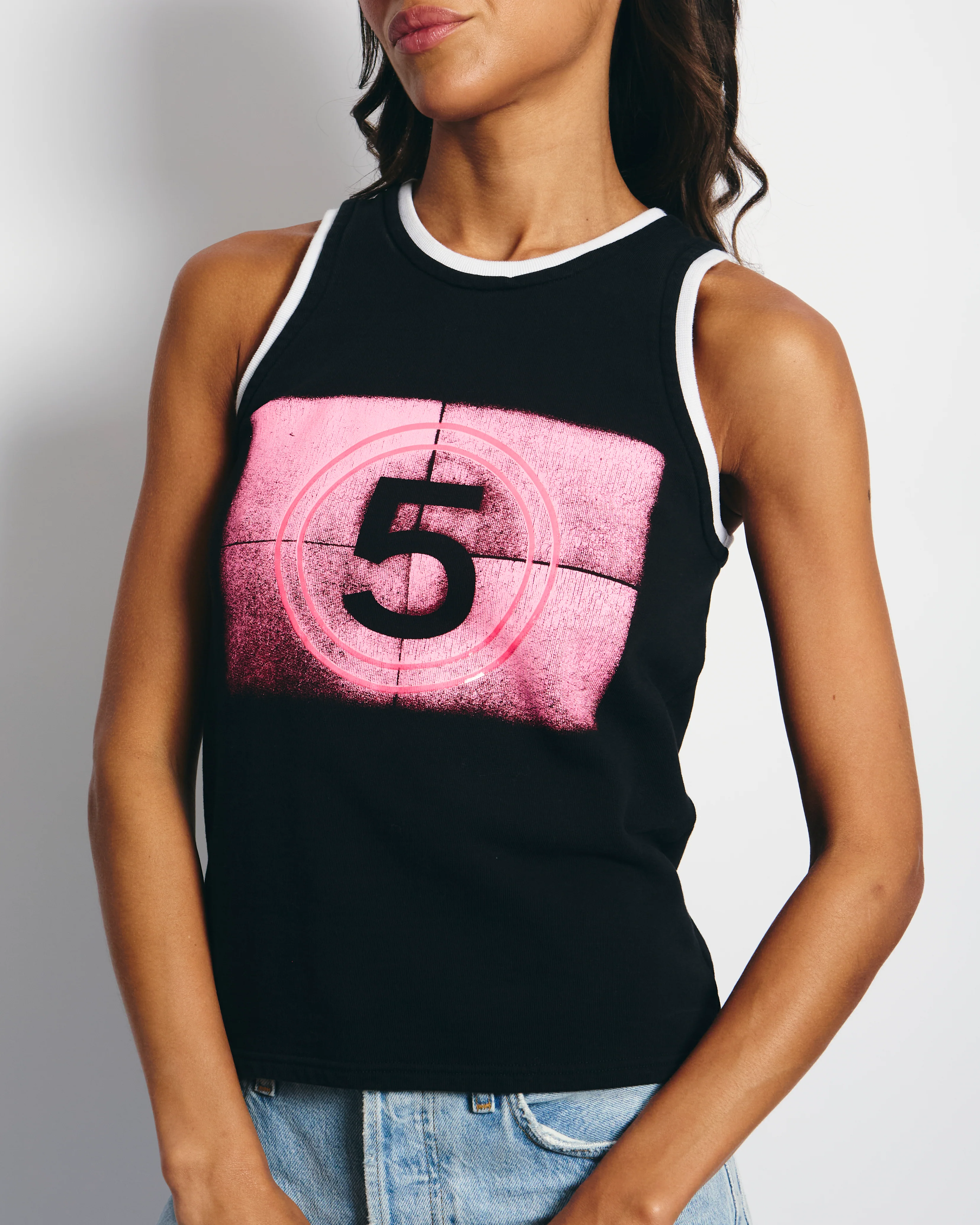 Chanel 21S Black and Pink No5 Tank Top Size FR 34 (UK 6) - Image 2