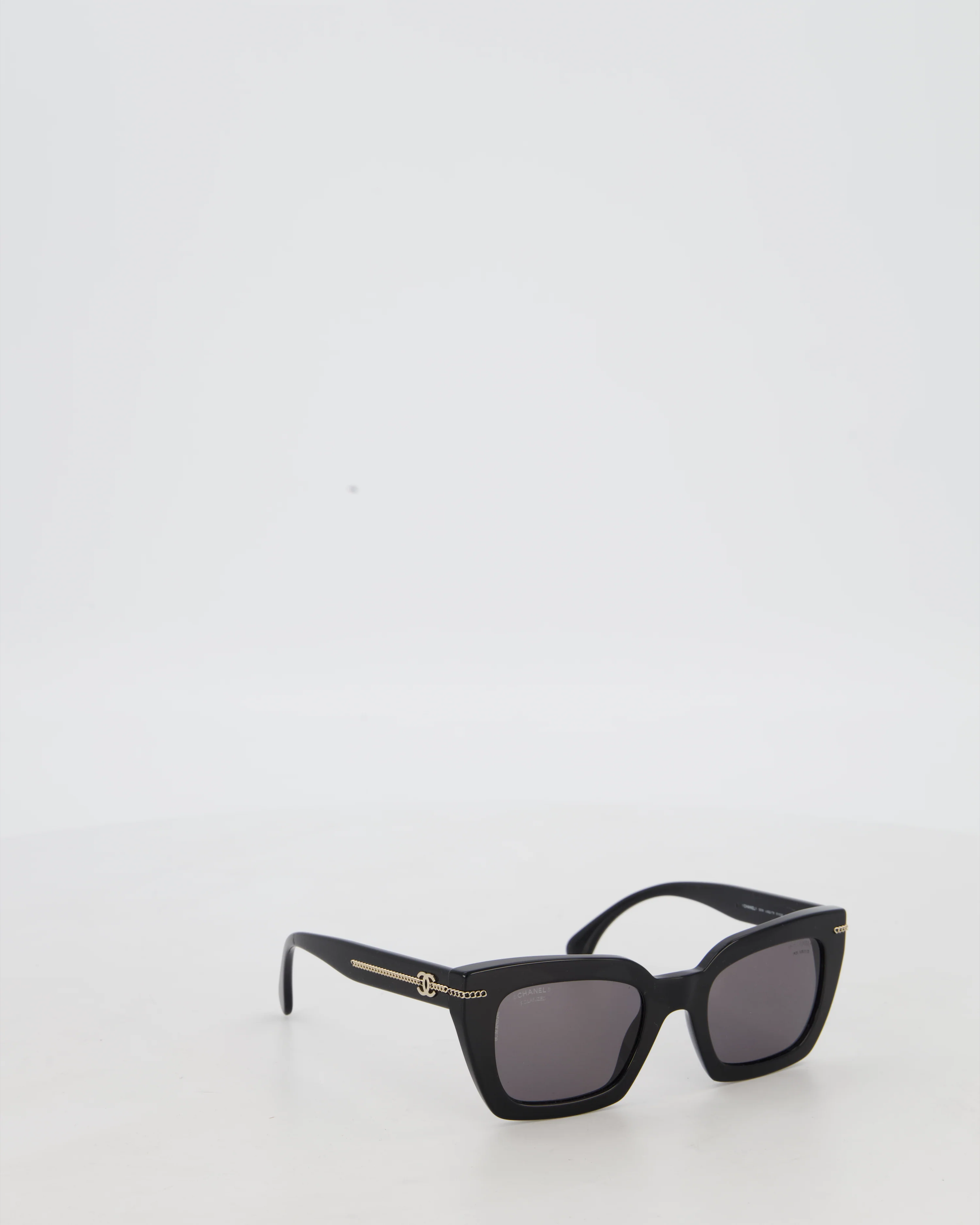 Chanel Black CC Chain Sunglasses