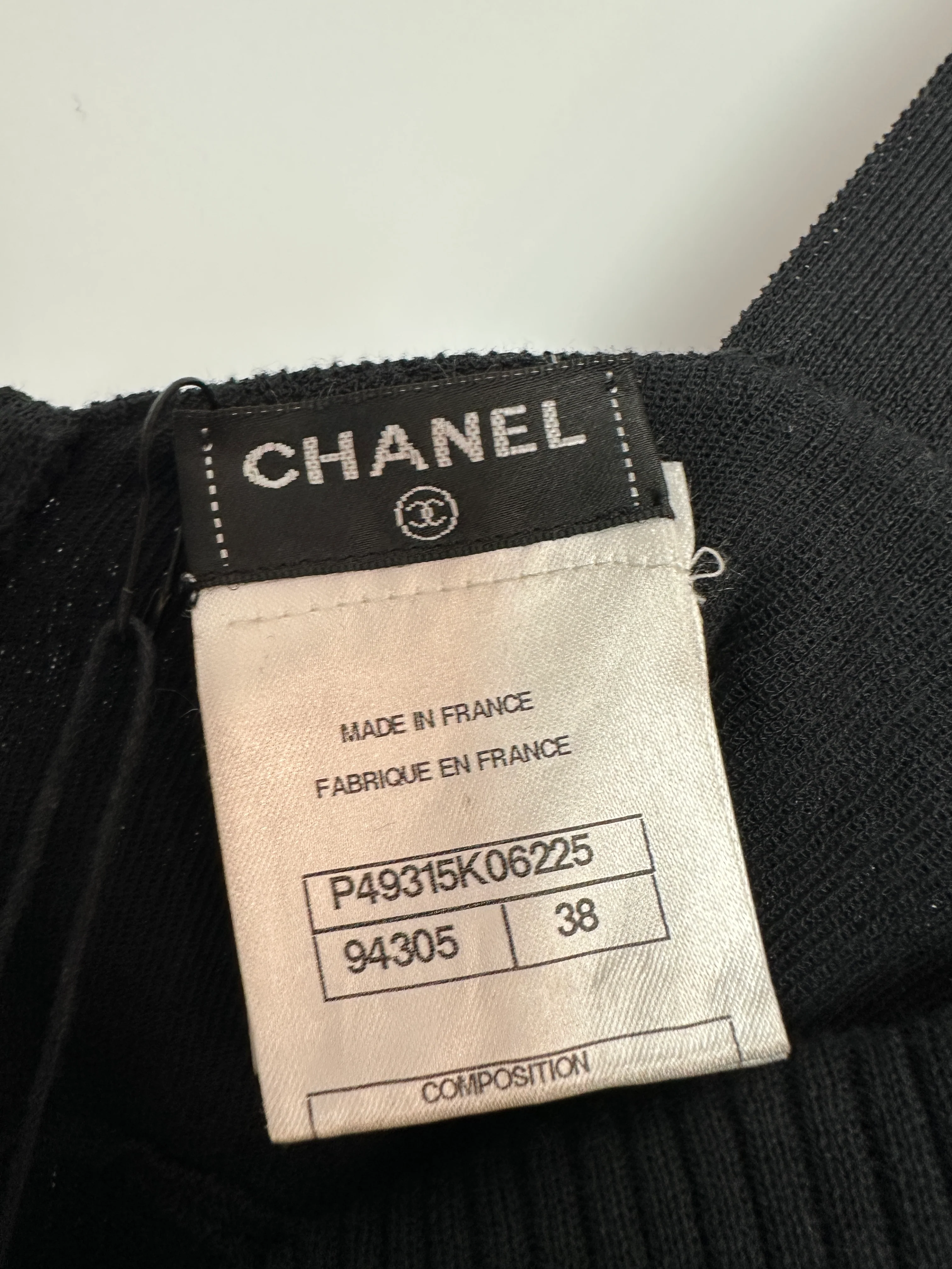 Chanel Black Knit Sleeveless Dress with Pearl Button Details Size FR 38 (UK 10) - Image 11