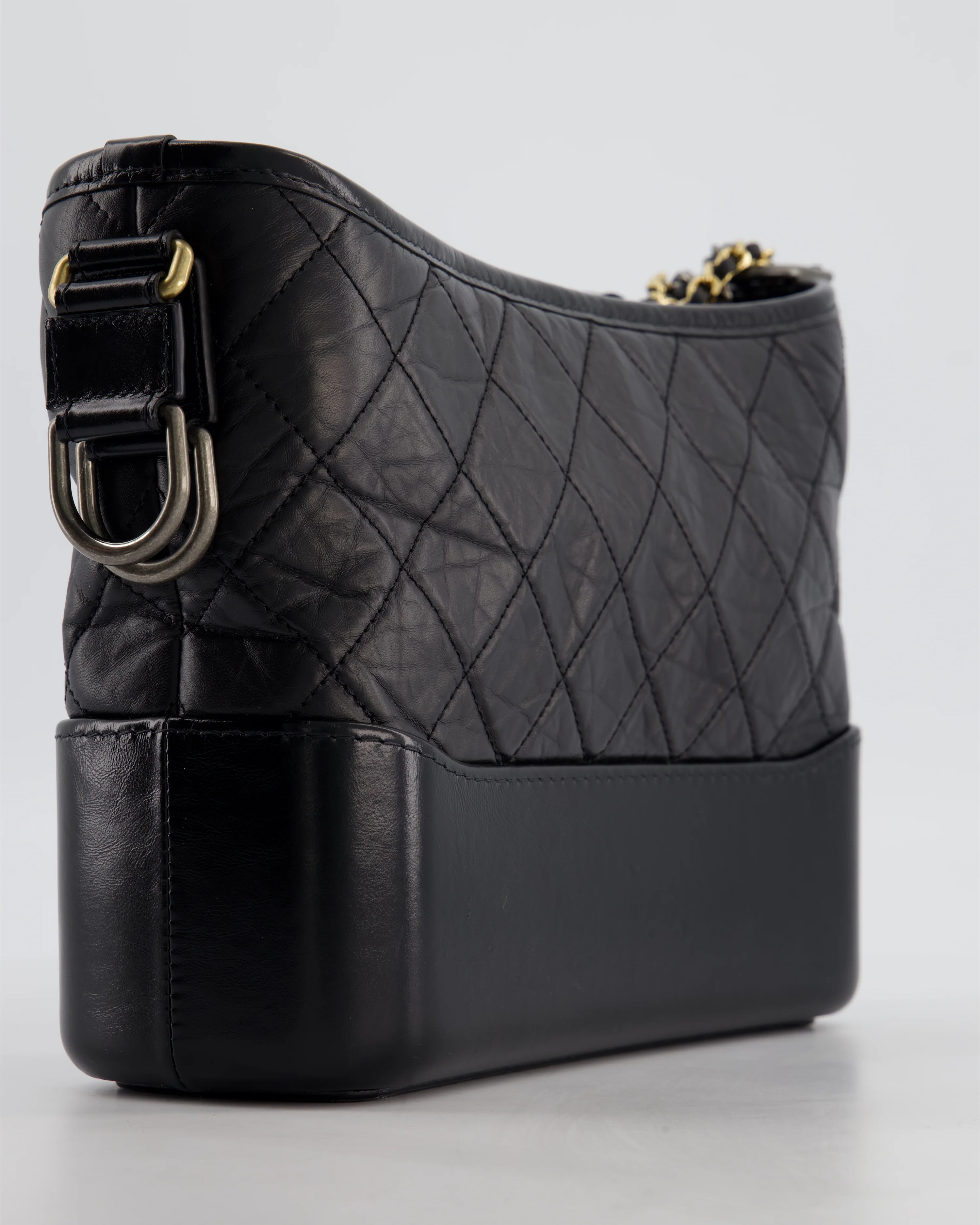 Chanel Black Medium Gabrielle Bag in Aged Calfskin Leather with Mixed Hardware - Image 13