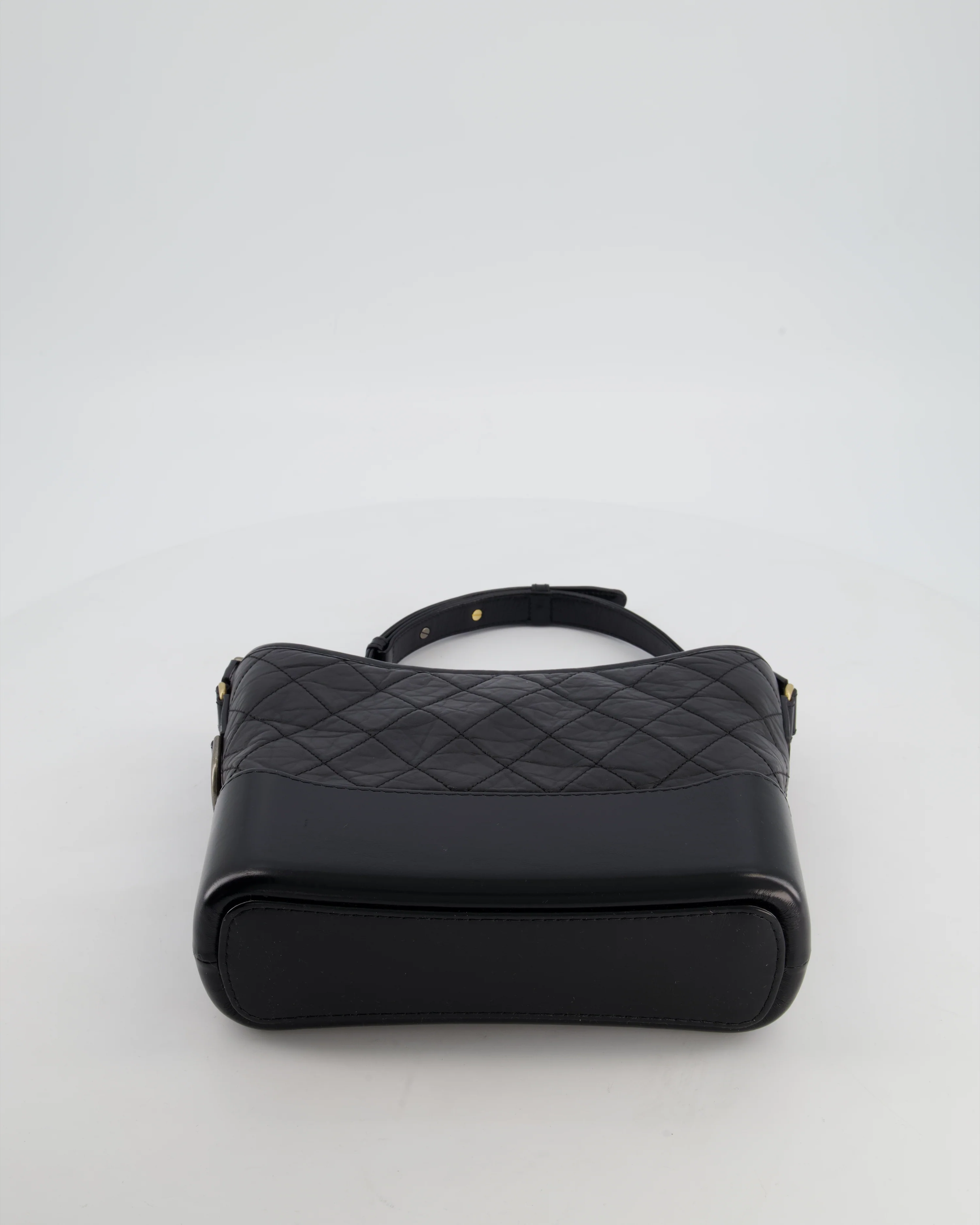 Chanel Black Medium Gabrielle Bag in Aged Calfskin Leather with Mixed Hardware - Image 17