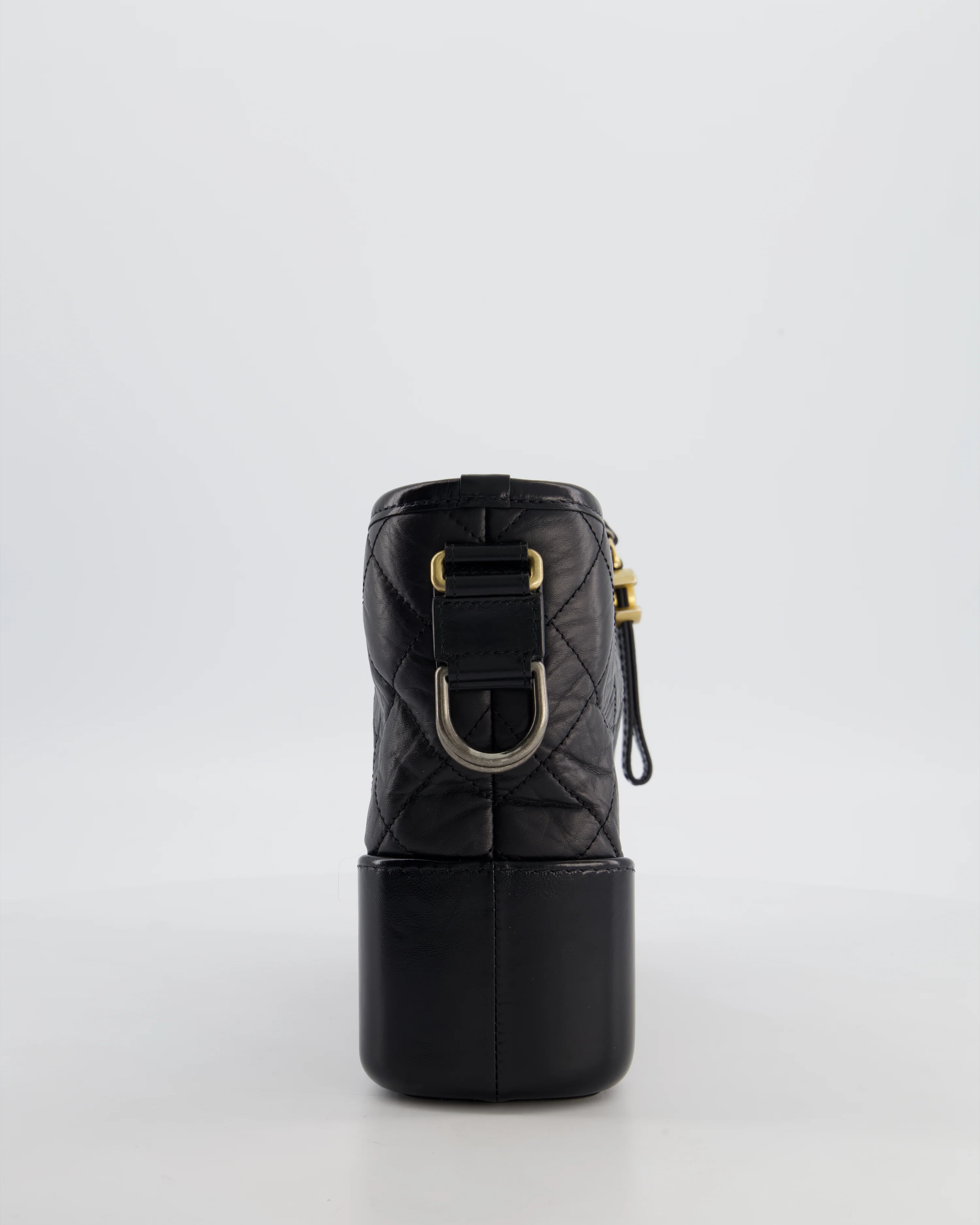 Chanel Black Medium Gabrielle Bag in Aged Calfskin Leather with Mixed Hardware - Image 4