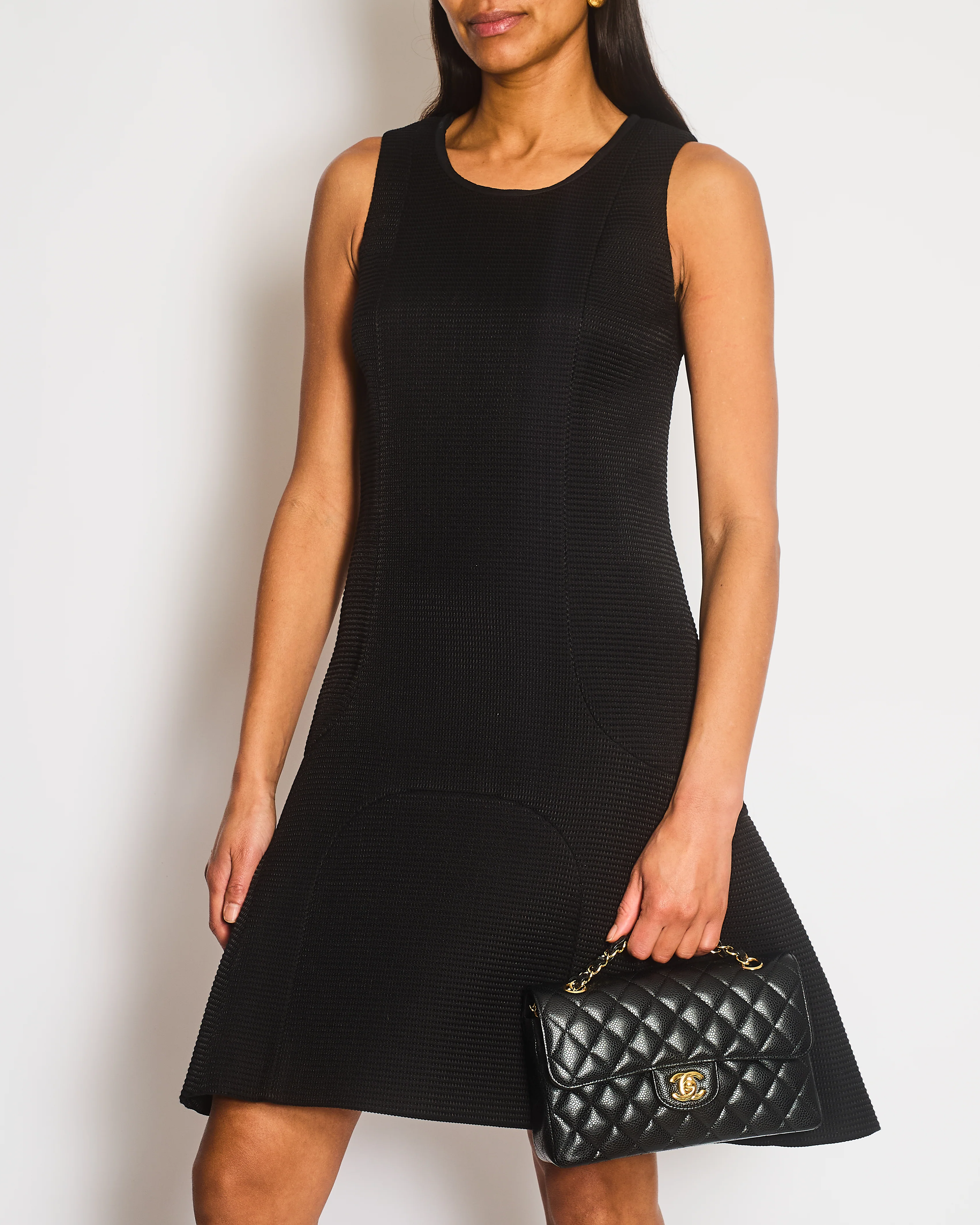 Chanel Black Sleeveless A-Line Midi Dress Size FR 36 (UK 8) - Image 2