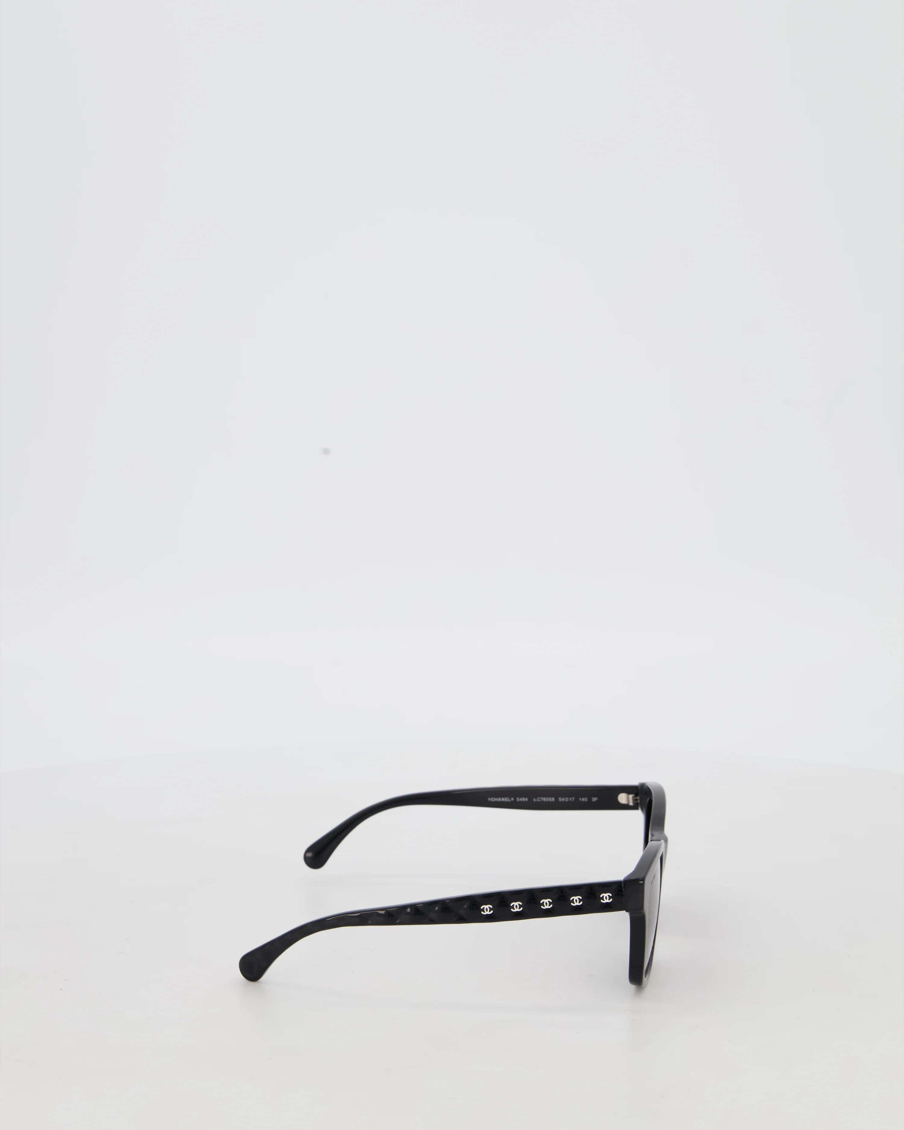 Chanel Black Square Sunglasses with CC Logo Detail - Image 3