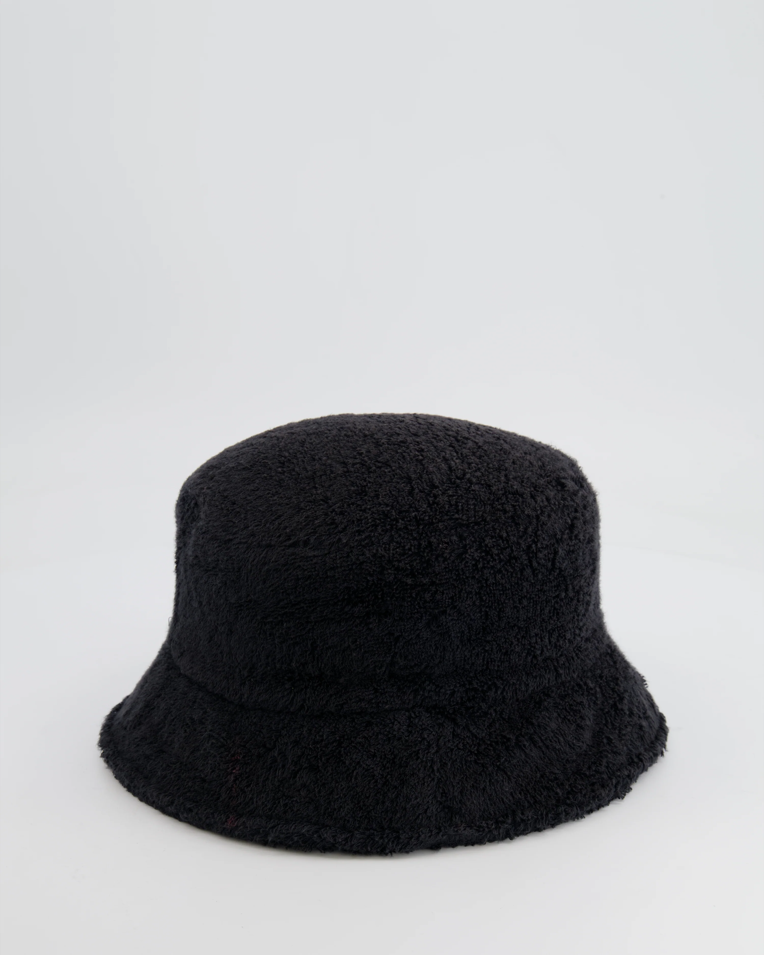 Chanel Black Terry Towelling Bucket Hat with CC Logo Size L - Image 4