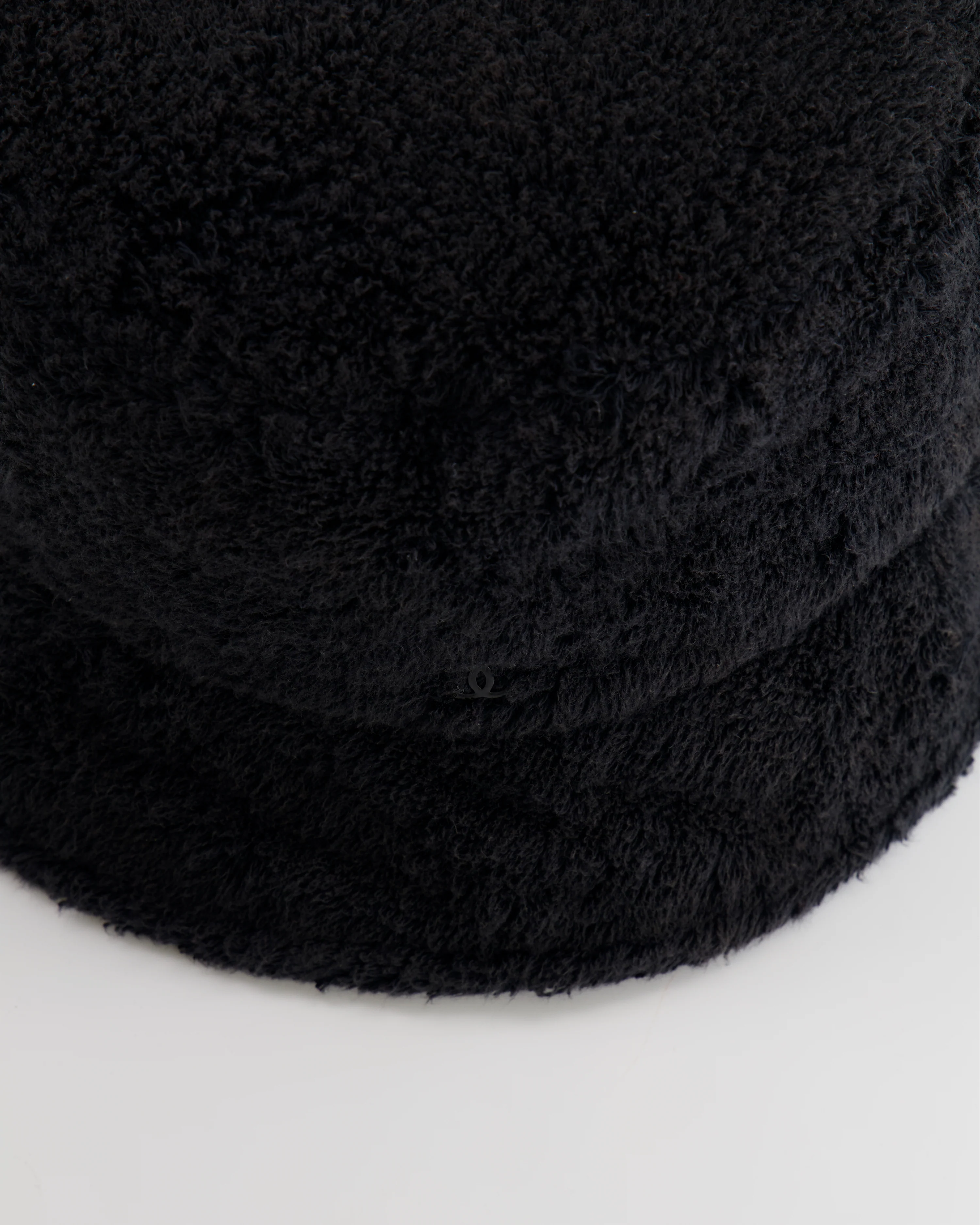 Chanel Black Terry Towelling Bucket Hat with CC Logo Size L - Image 5