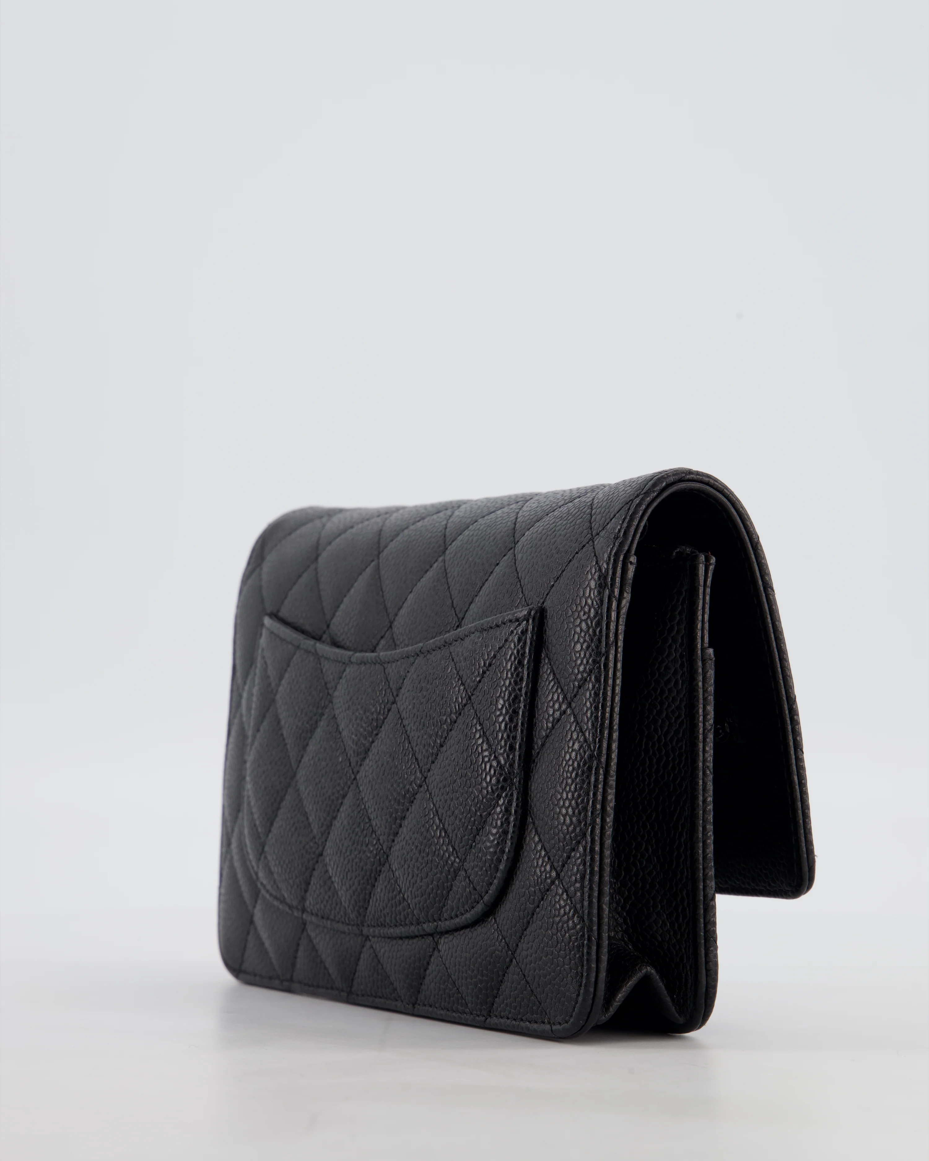 Chanel Black Wallet on Chain Bag in Caviar Leather with Silver Hardware - Image 13