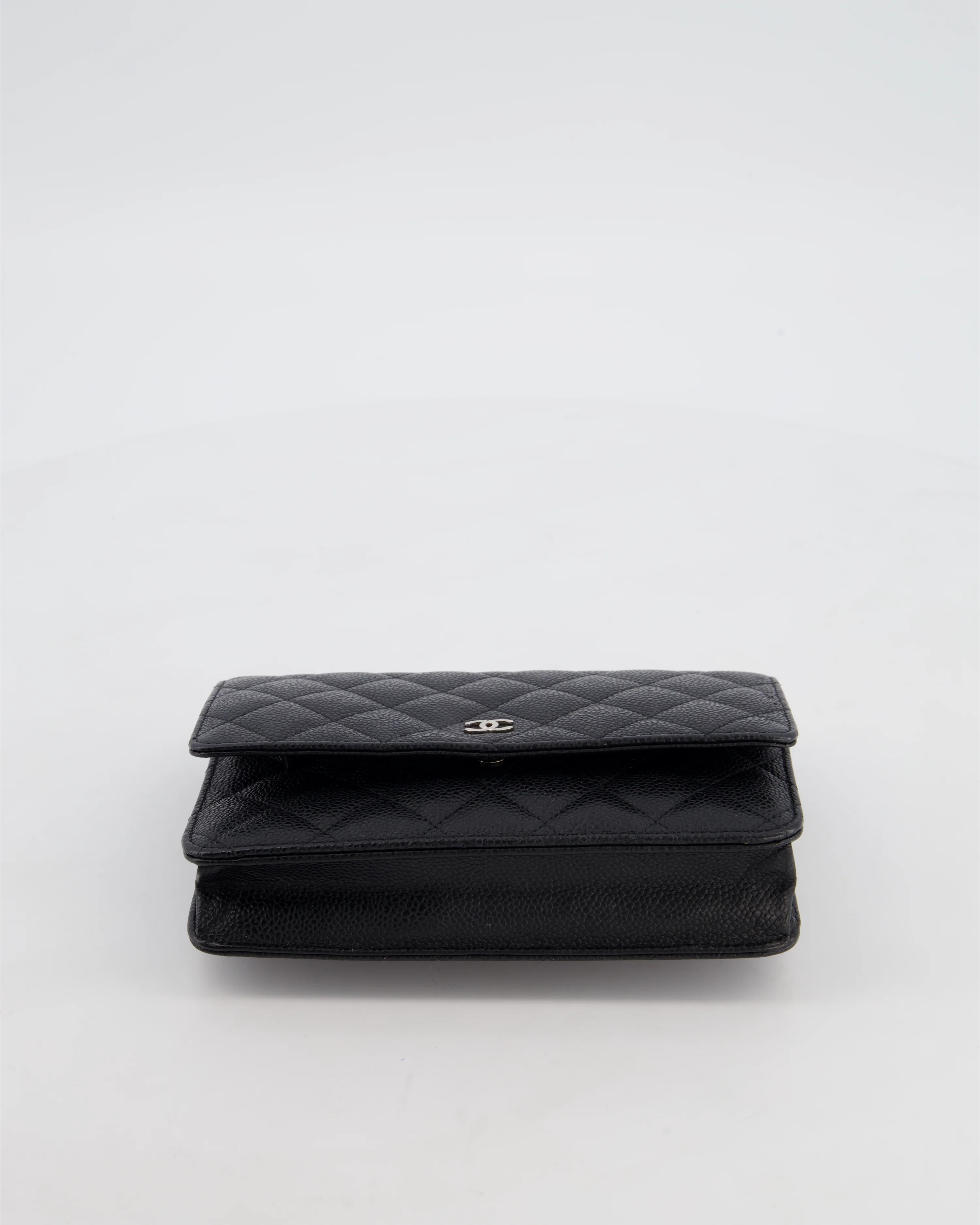 Chanel Black Wallet on Chain Bag in Caviar Leather with Silver Hardware - Image 18