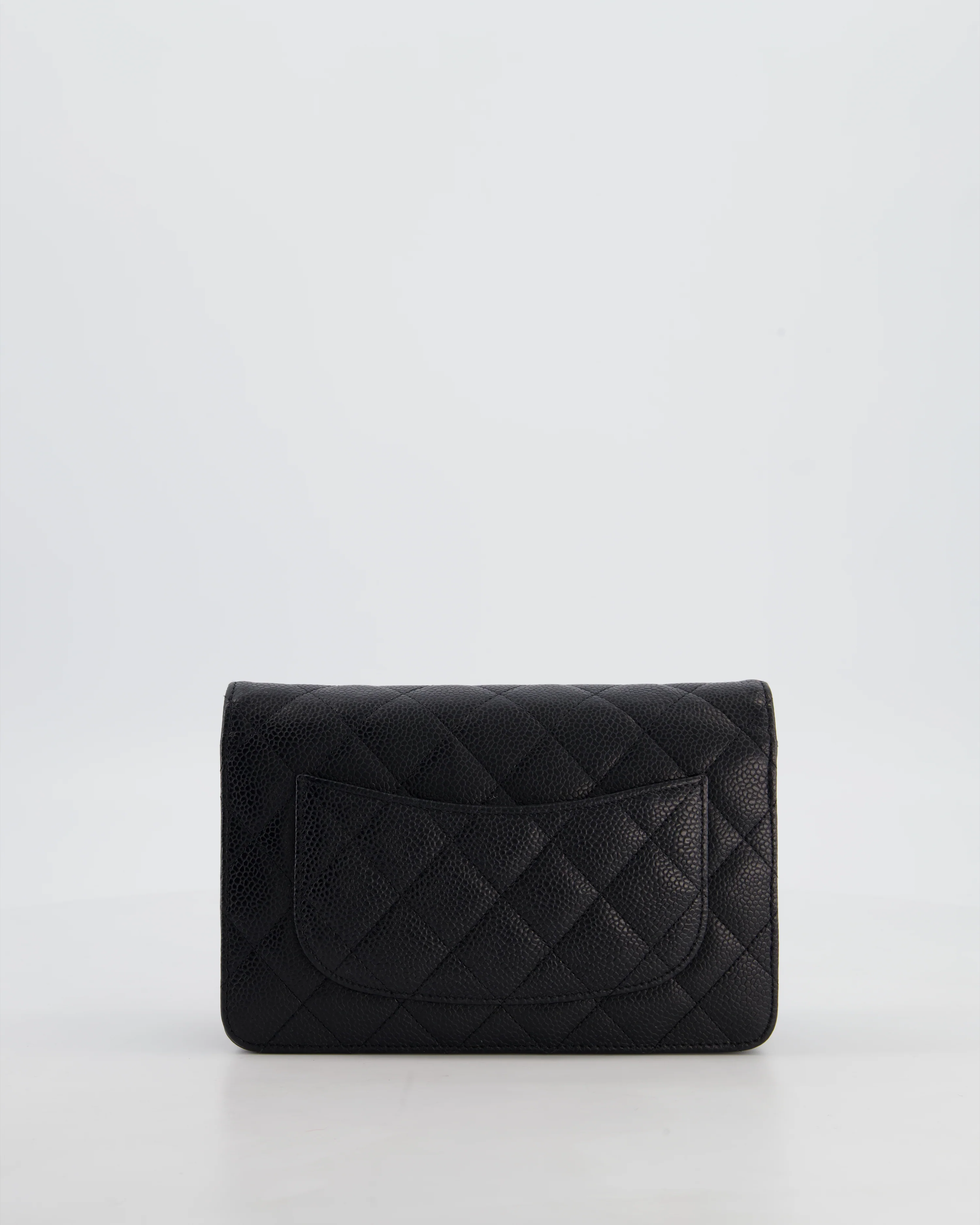 Chanel Black Wallet on Chain Bag in Caviar Leather with Silver Hardware - Image 7