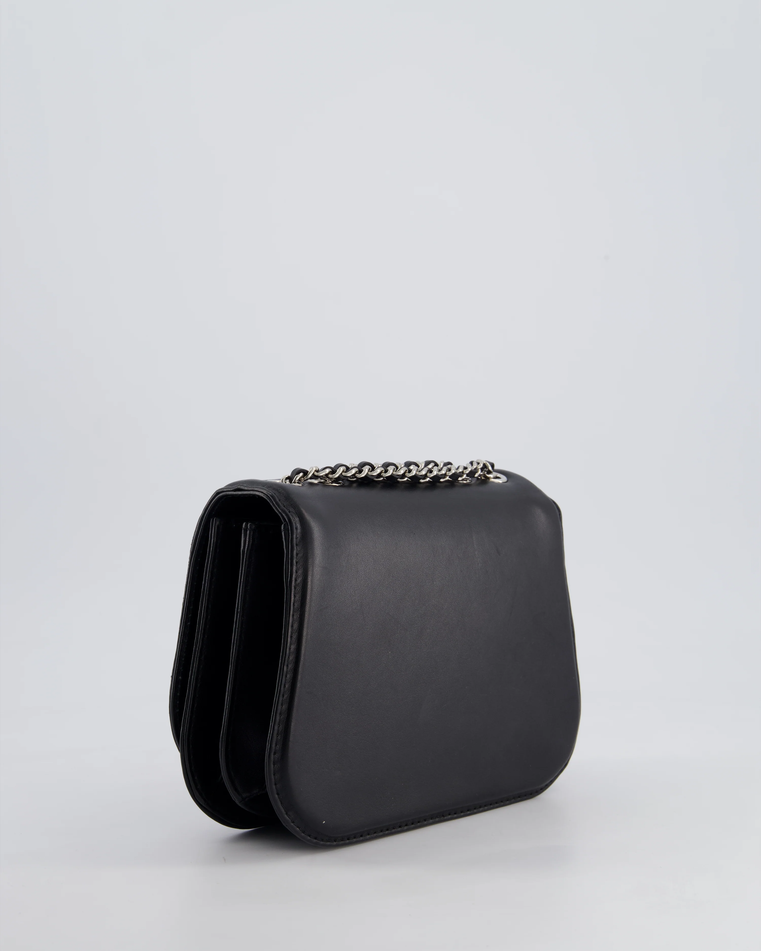Chanel Braided Chic Flap Bag in Black Lambskin Leather with Silver Hardware - Image 11