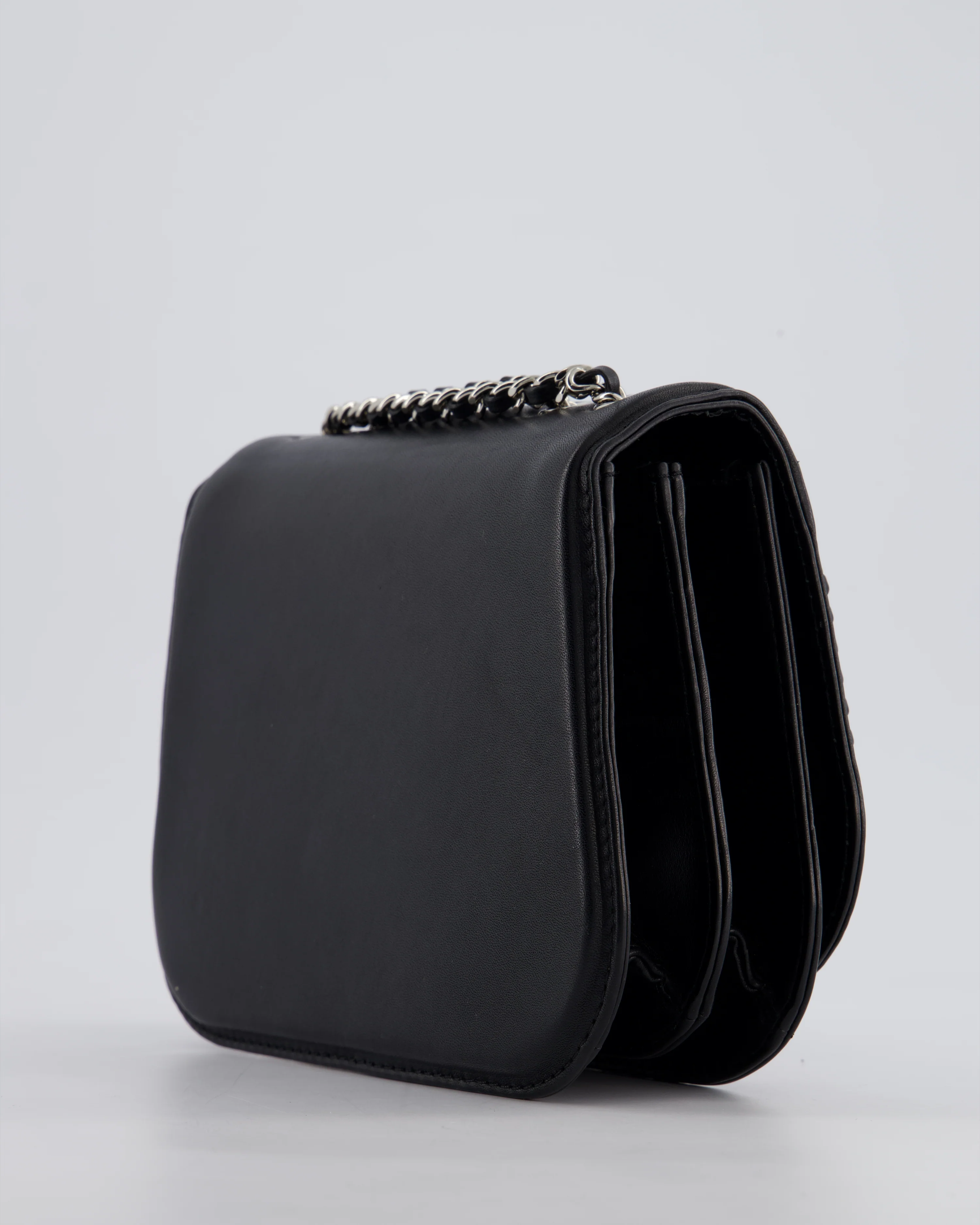 Chanel Braided Chic Flap Bag in Black Lambskin Leather with Silver Hardware - Image 16