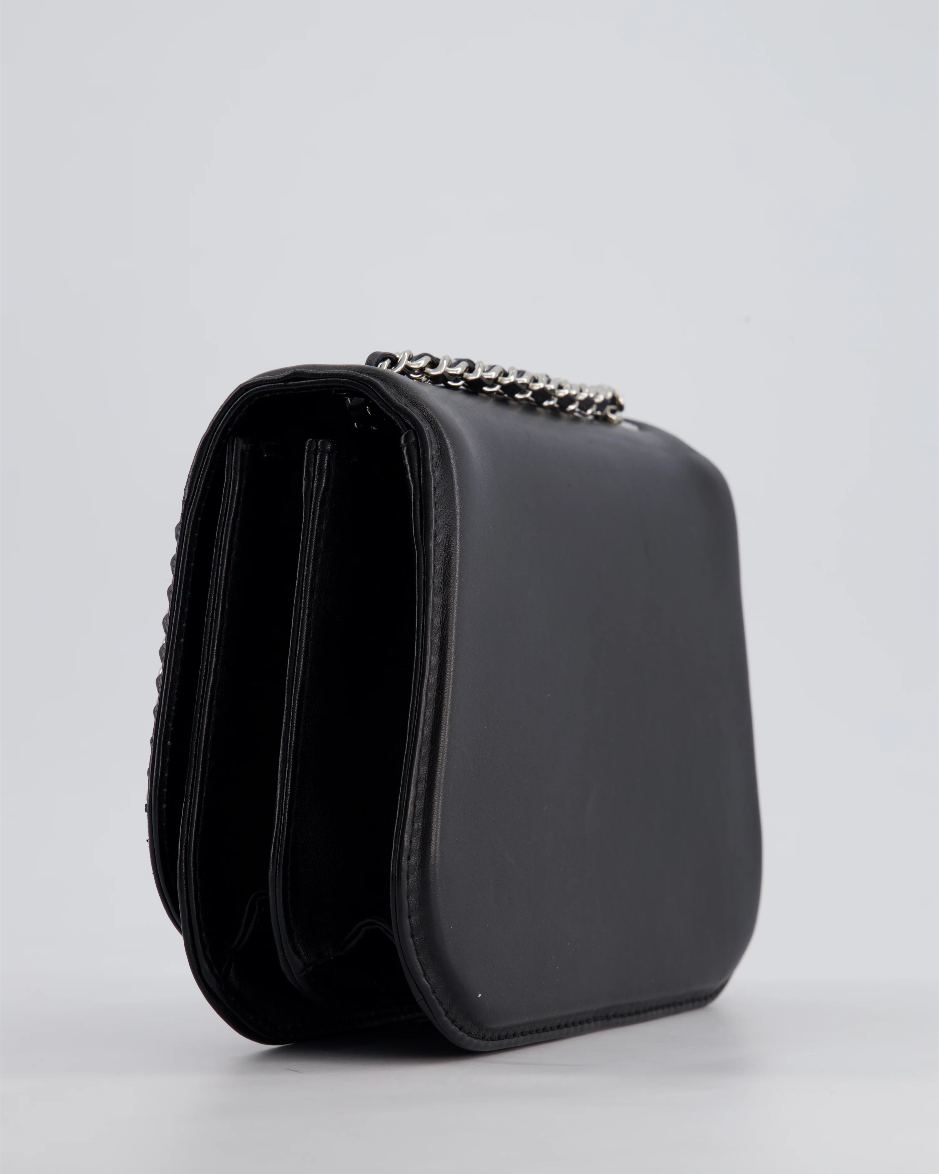 Chanel Braided Chic Flap Bag in Black Lambskin Leather with Silver Hardware - Image 17