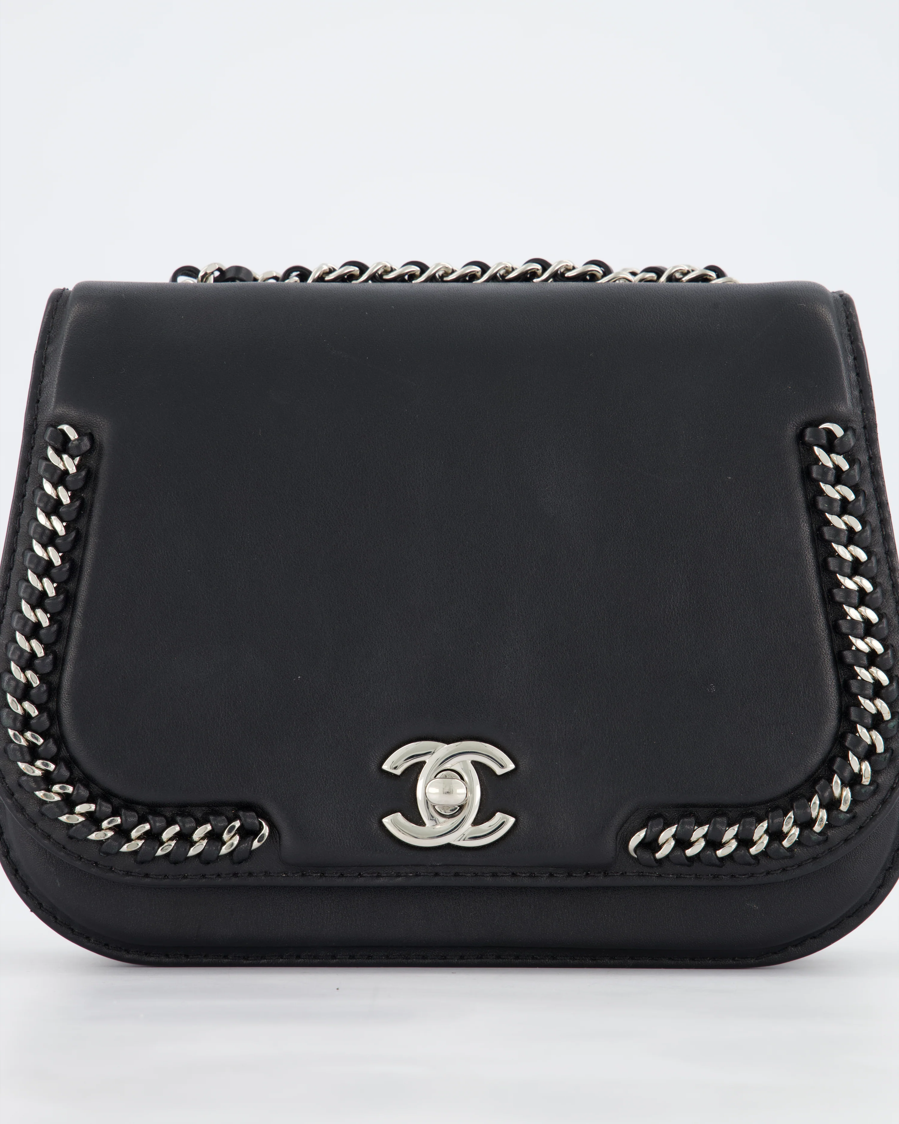 Chanel Braided Chic Flap Bag in Black Lambskin Leather with Silver Hardware - Image 18