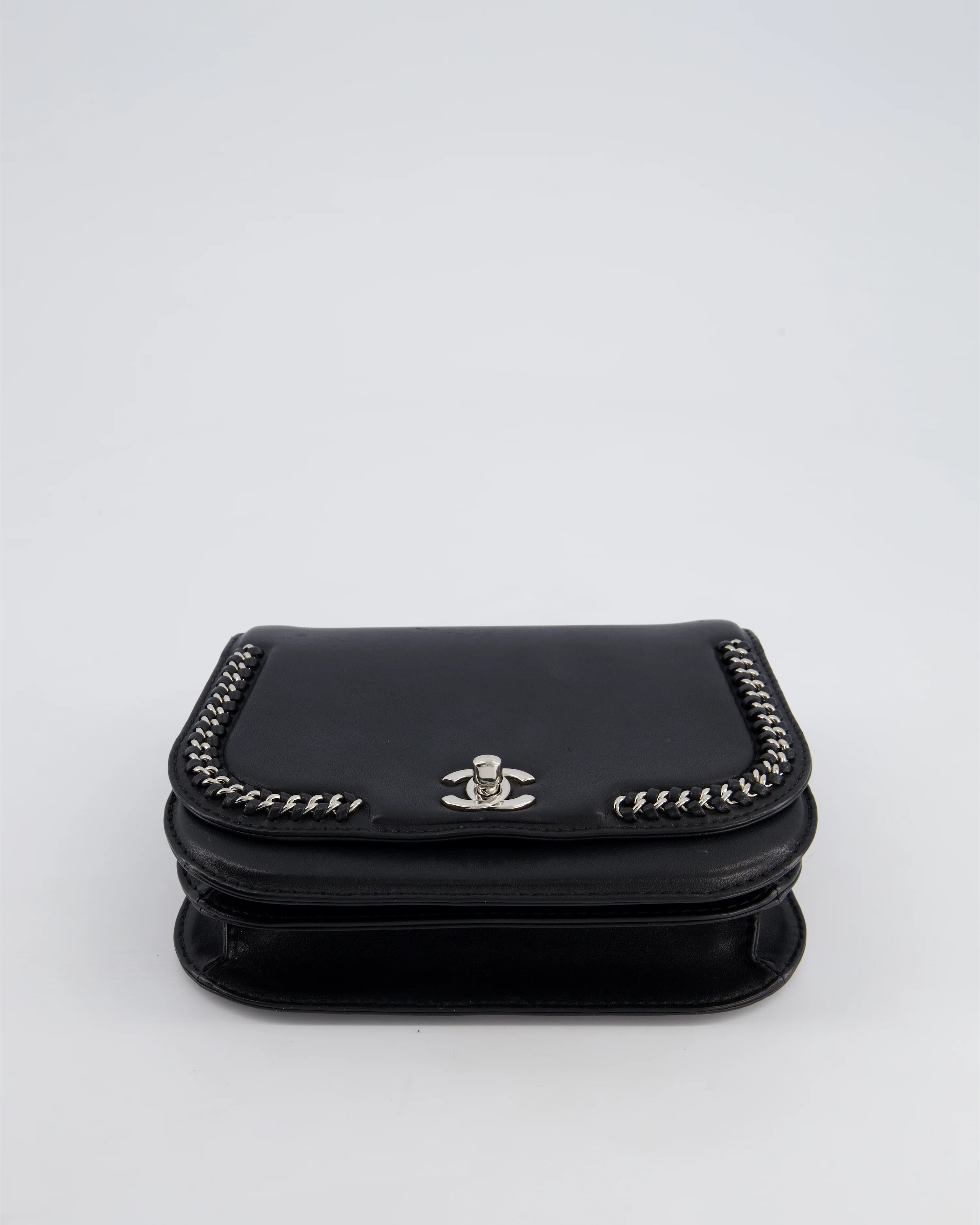 Chanel Braided Chic Flap Bag in Black Lambskin Leather with Silver Hardware - Image 21