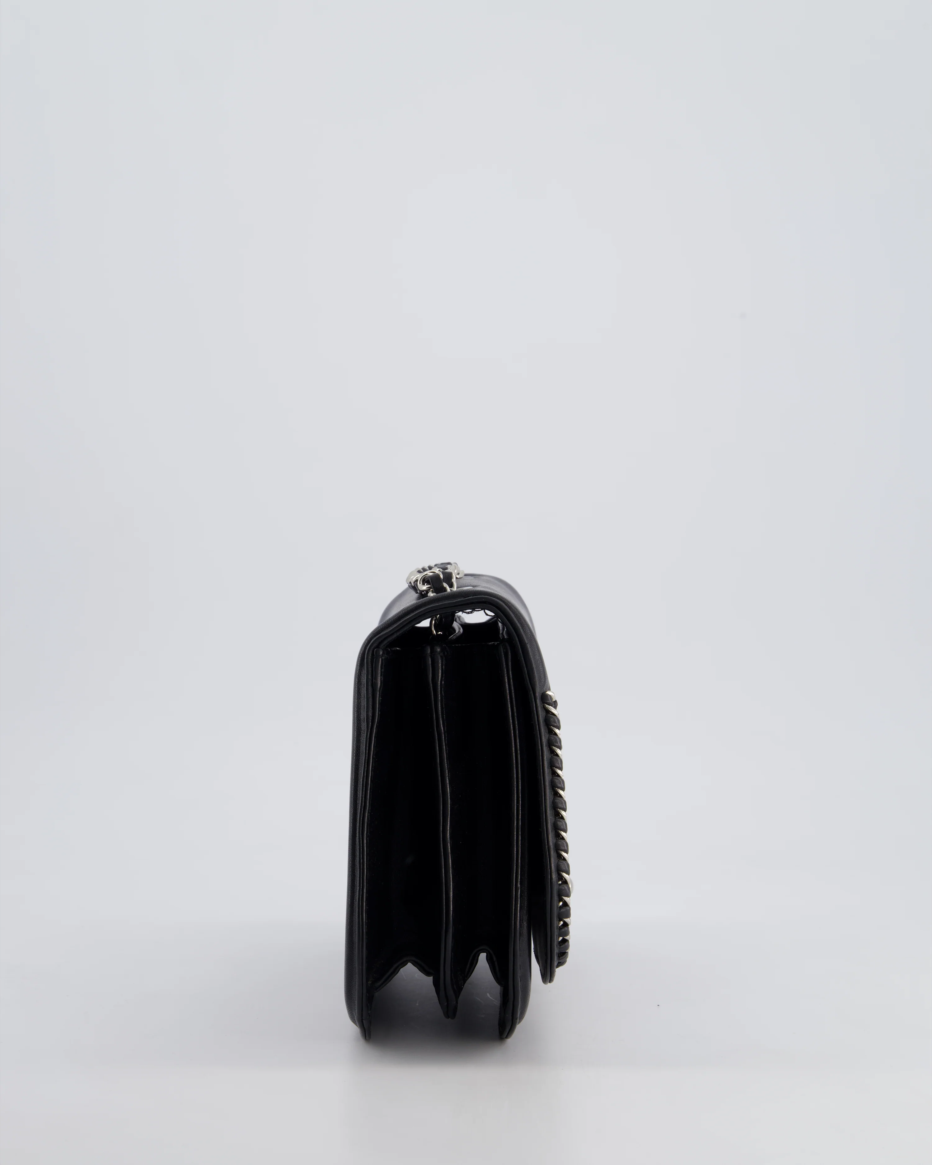 Chanel Braided Chic Flap Bag in Black Lambskin Leather with Silver Hardware - Image 8