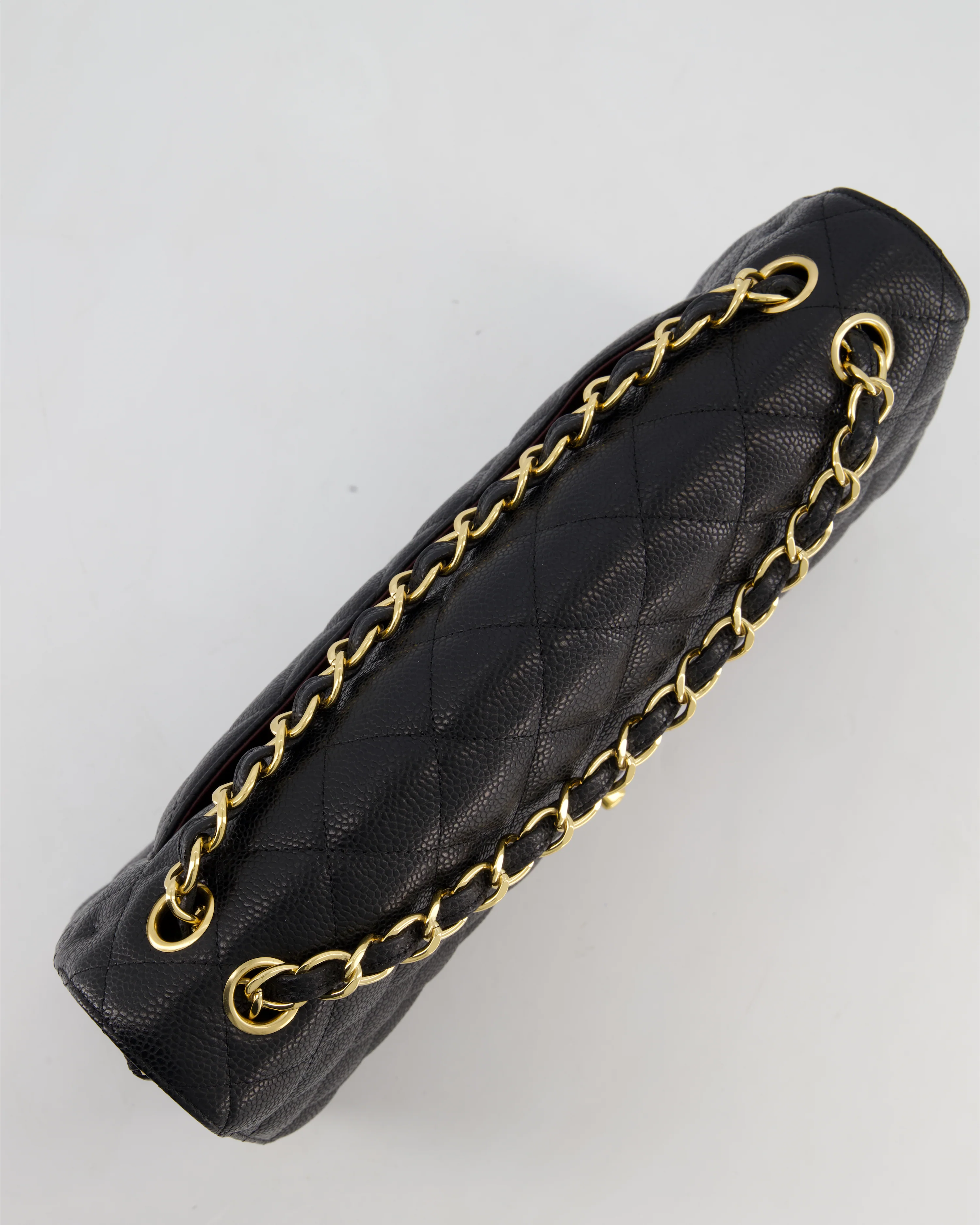 Chanel Jumbo Classic Double Flap Bag in Black Caviar Leather with Gold Hardware RRP £9,540 - Image 15