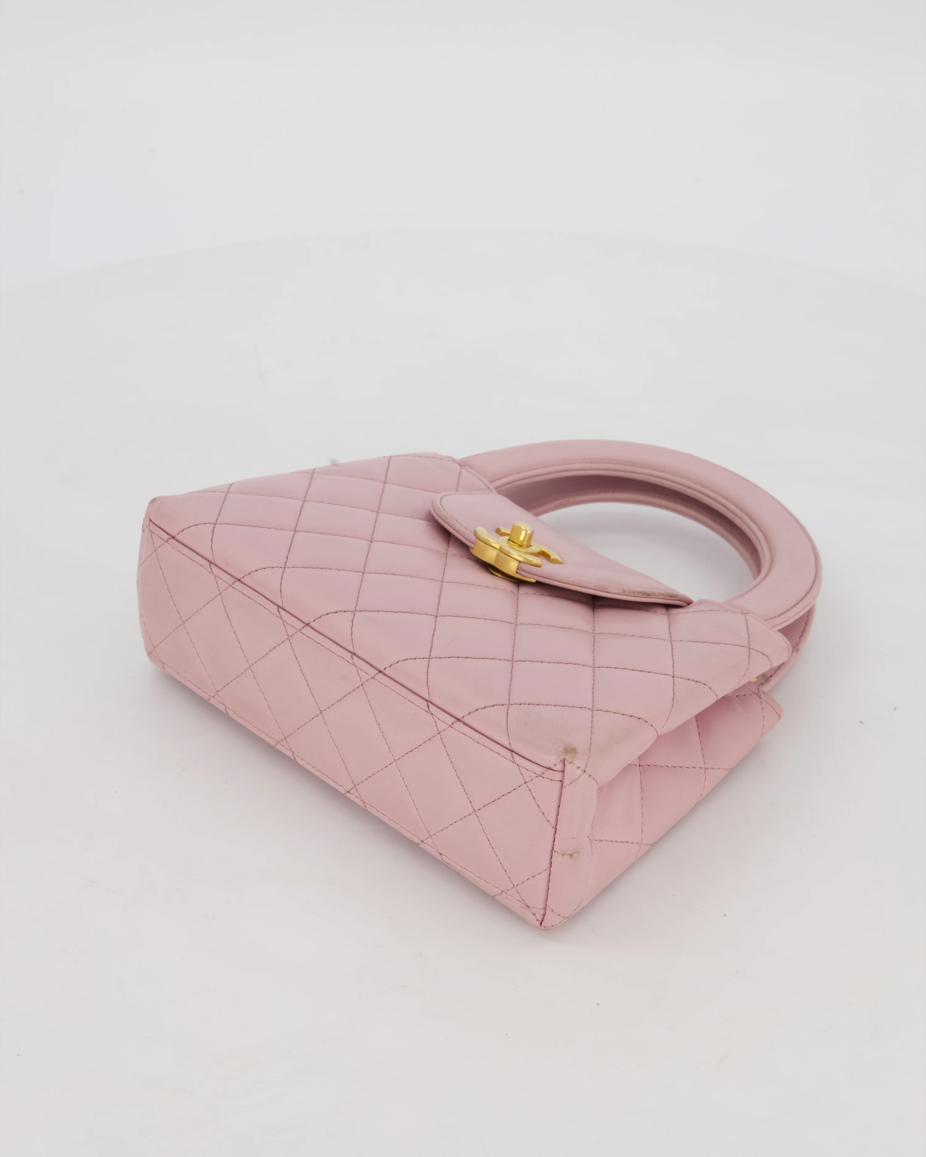 Chanel Lilac Small Mini Kelly Shopping Bag in Aged Calfskin Leather with Brushed Gold Hardware - Image 18