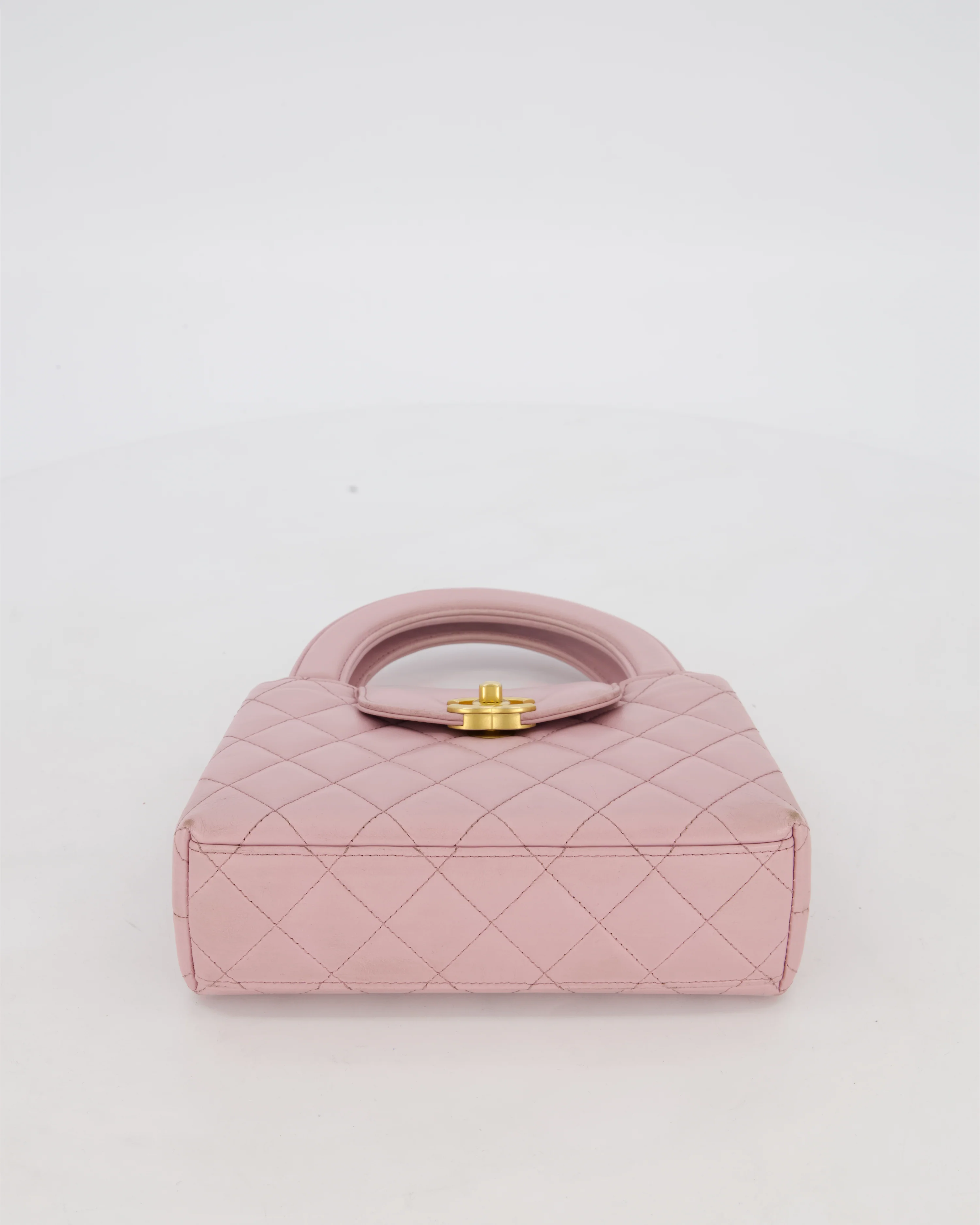 Chanel Lilac Small Mini Kelly Shopping Bag in Aged Calfskin Leather with Brushed Gold Hardware - Image 19