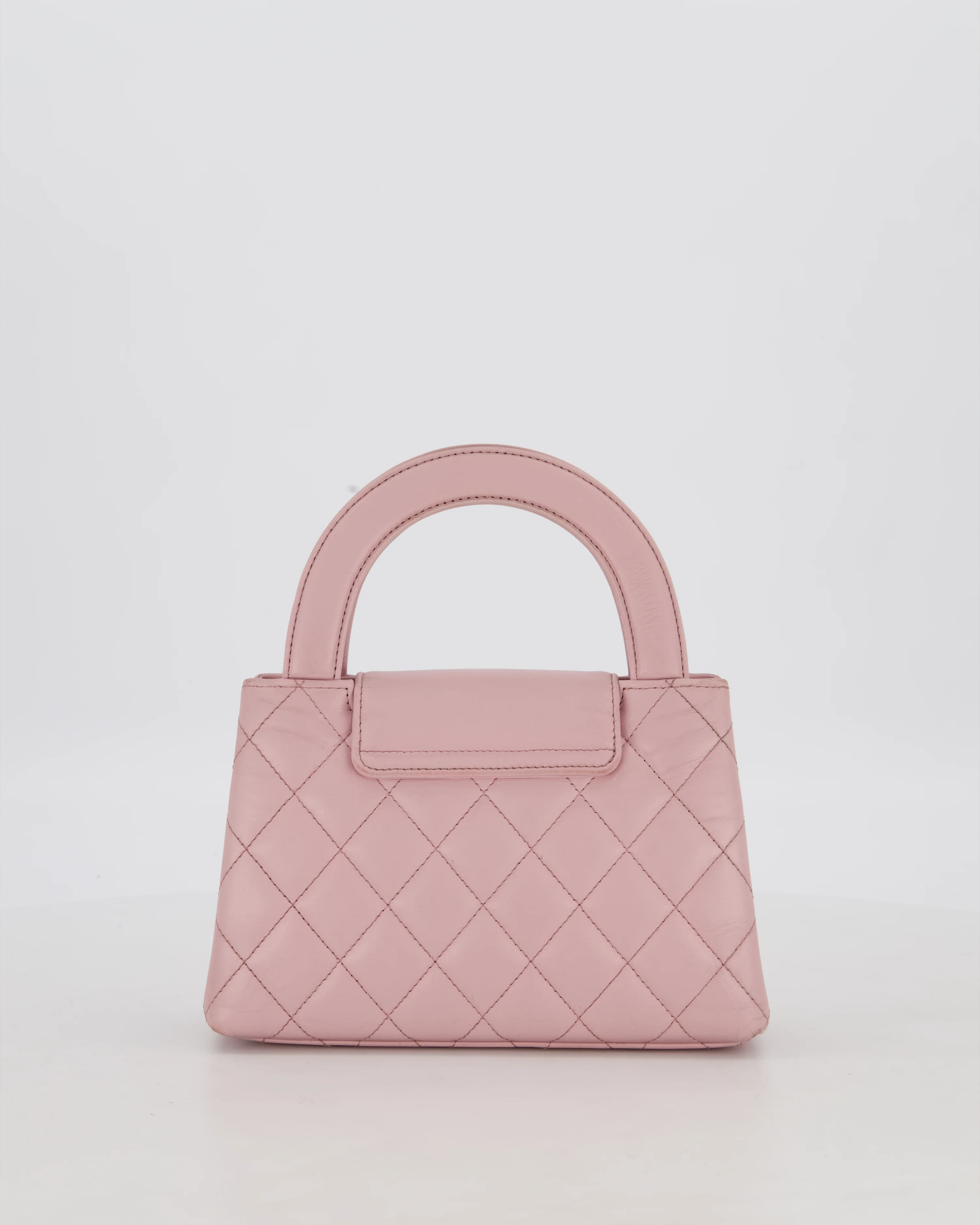 Chanel Lilac Small Mini Kelly Shopping Bag in Aged Calfskin Leather with Brushed Gold Hardware - Image 6