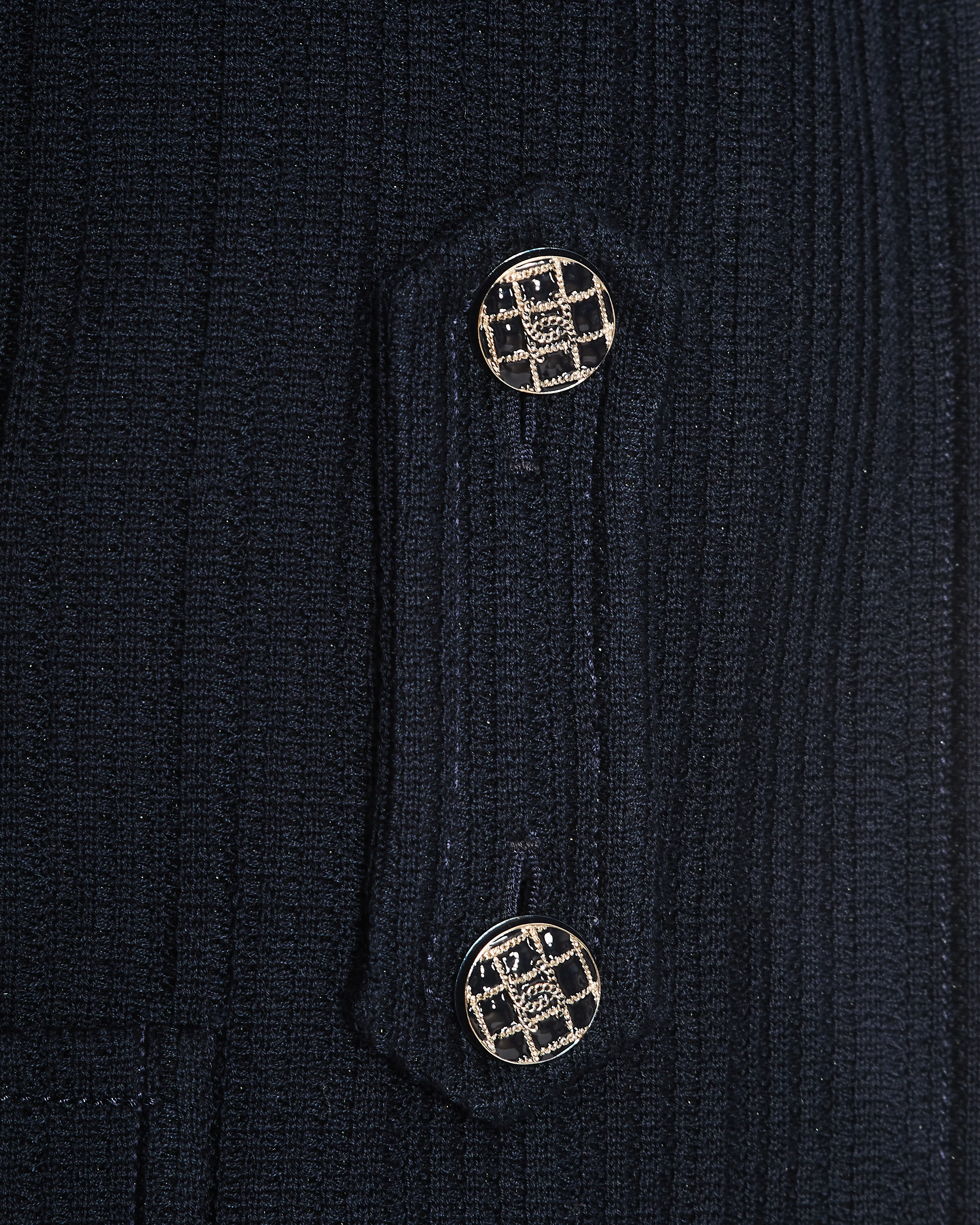 Chanel Navy Single Breasted Two-Piece Jacket and Trouser Set Size FR 42 (UK 14) - Image 5