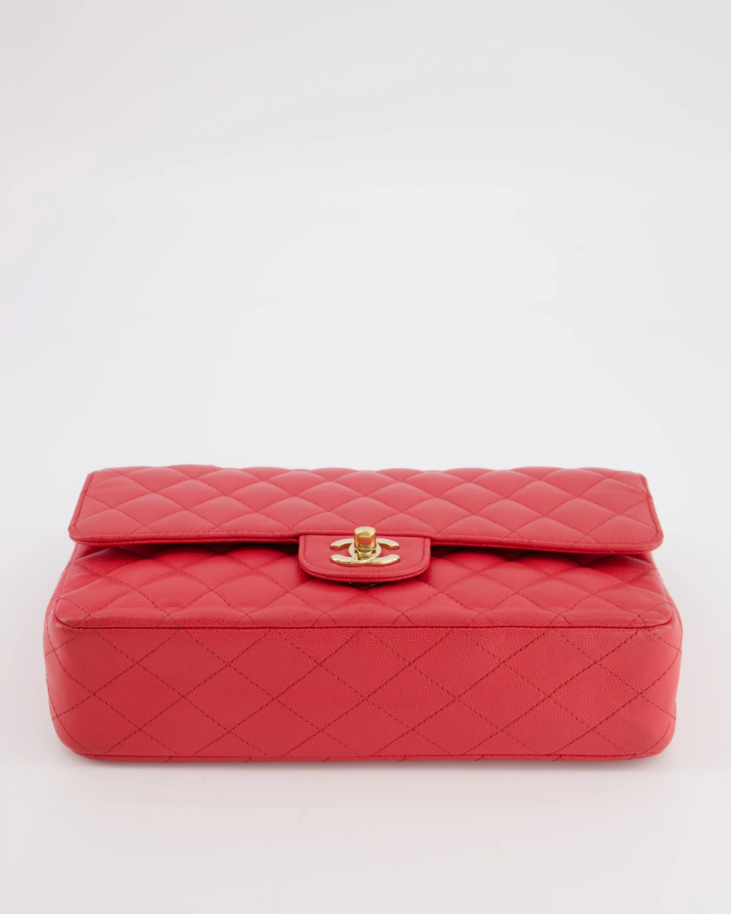 Chanel Pink Medium Classic Double Flap Bag in Caviar Leather with Champagne Gold Hardware - Image 23