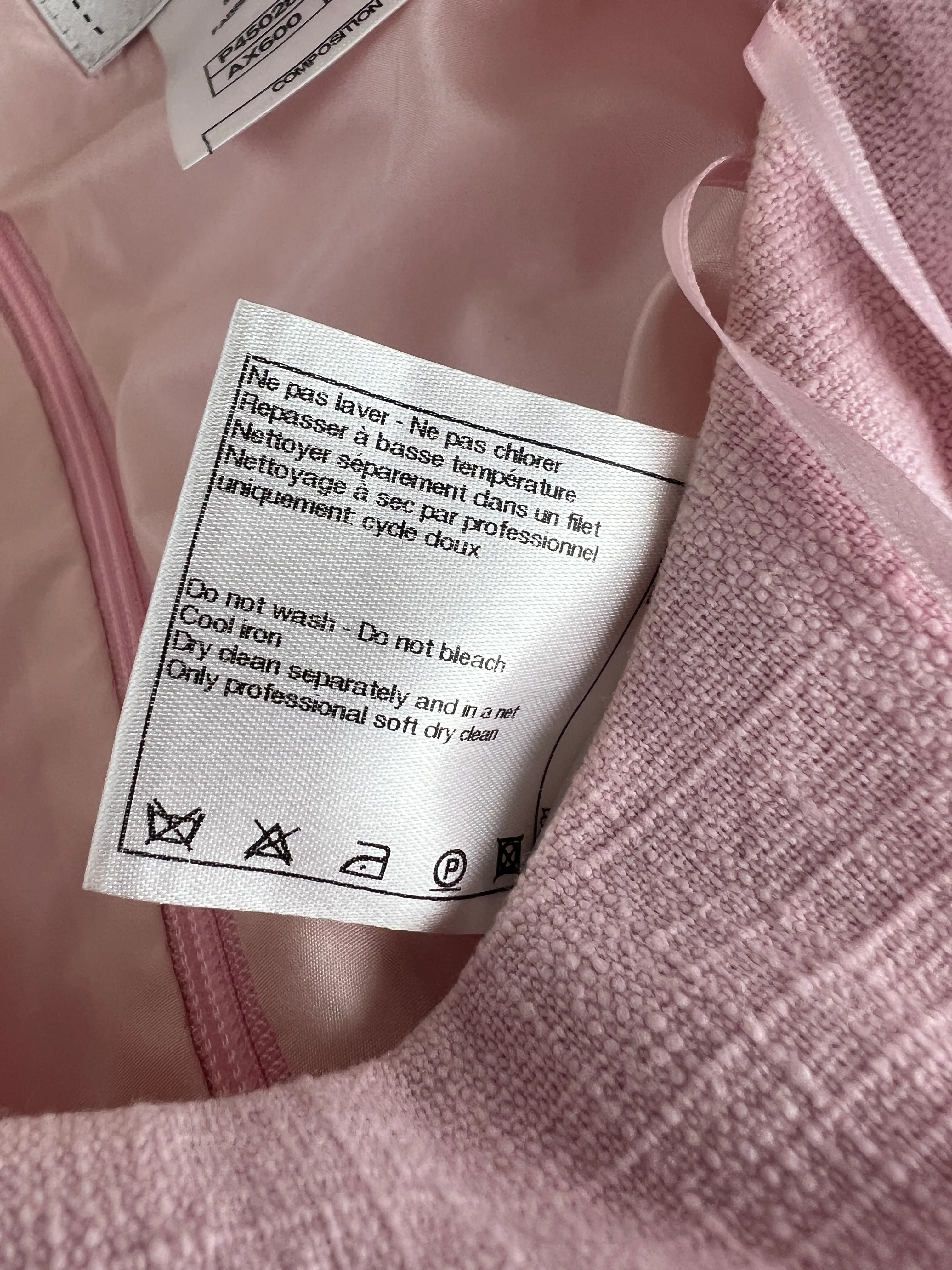 Chanel Pink Midi Sleeveless Dress with CC Detailing Size FR 40 (UK 12) - Image 17