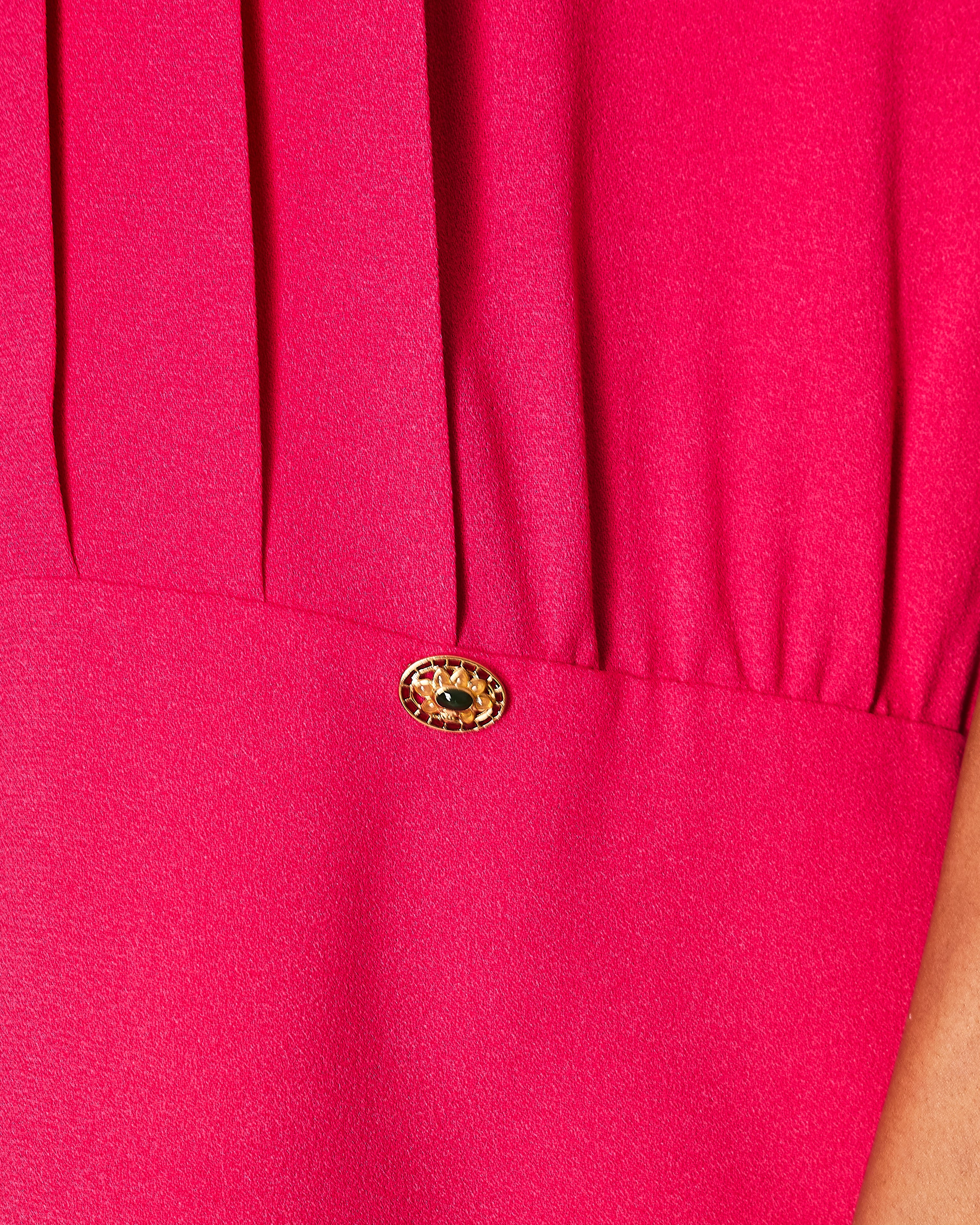 Chanel Pink Sleeveless Pleated Blouse Top Size IT 46 (UK 14-16) - Image 3