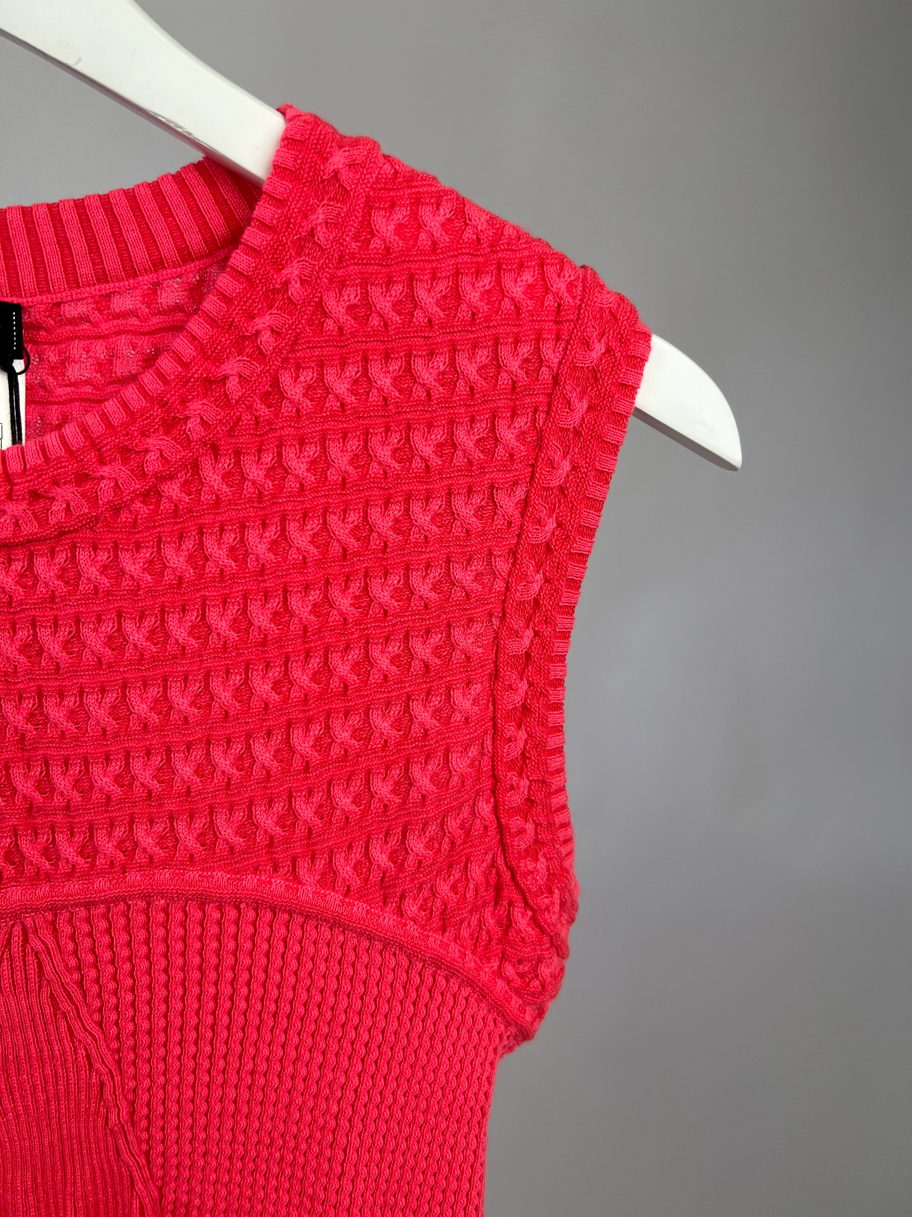 Chanel Pink Textured Sleeveless Mini Dress Size FR 36 (UK 8) - Image 13