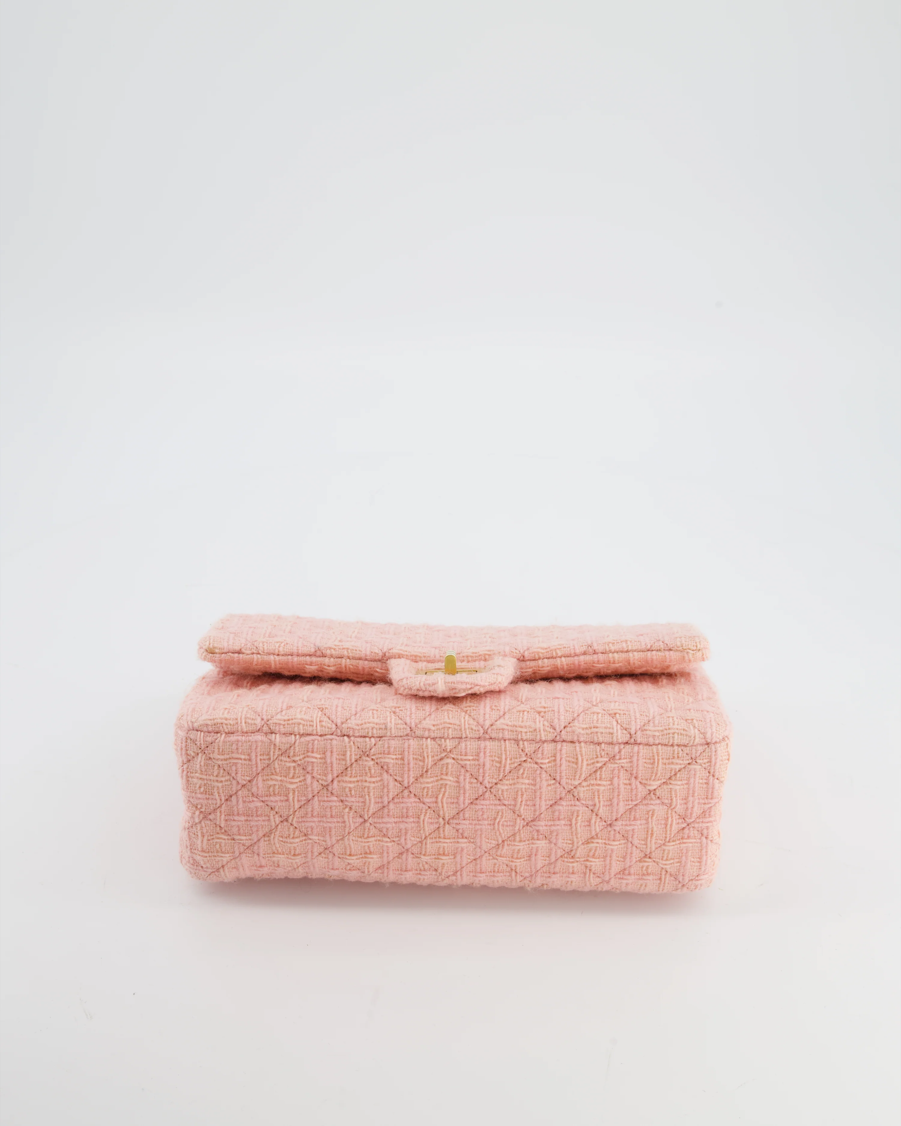 Chanel Pink Tweed Small Reissue 2.55 Double Flap Bag with Gold Hardware - Image 19