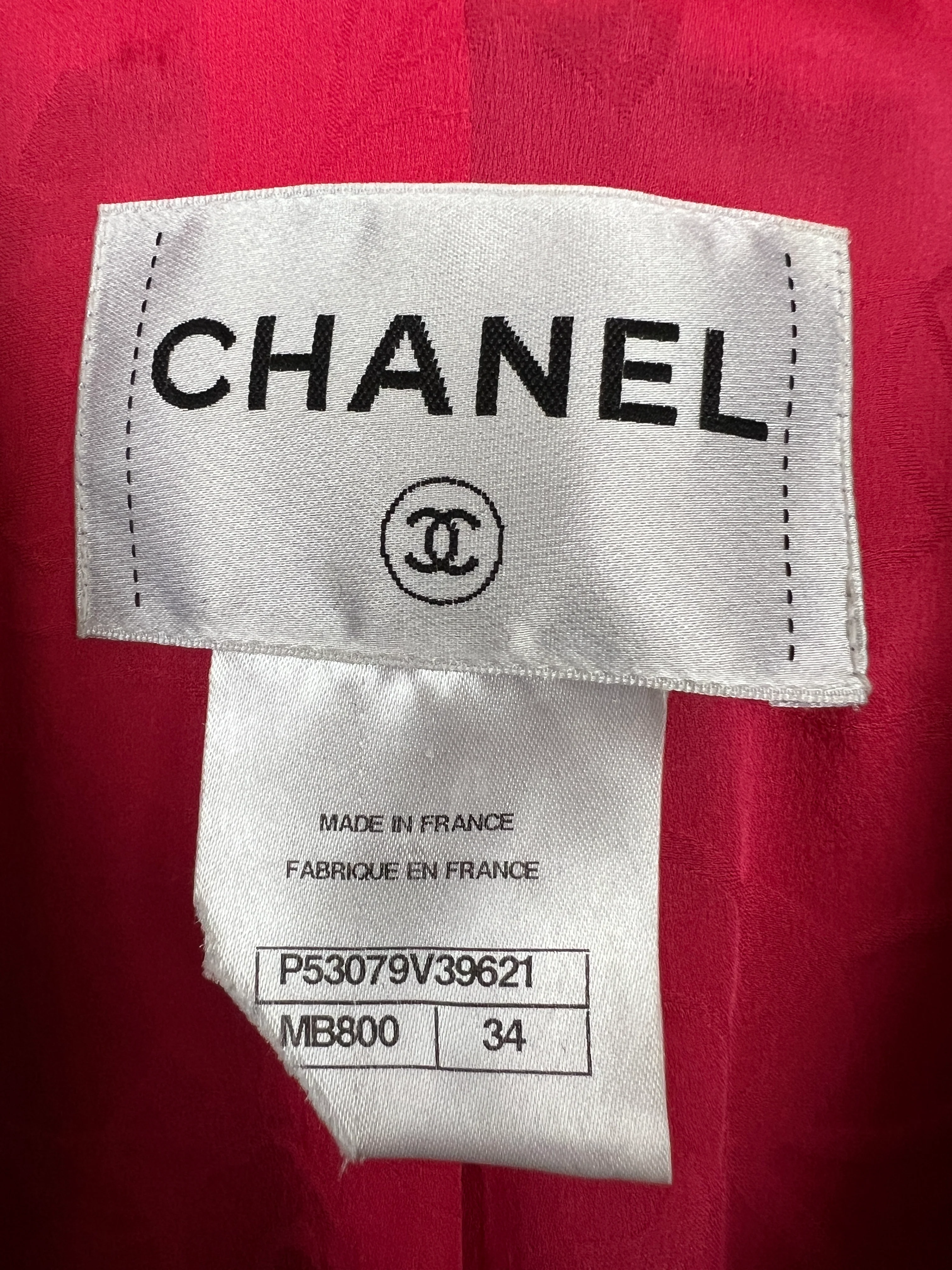 Chanel Resort 2016 Multicolour Tweed Single Breasted Blazer Size FR 34 (UK 6) - Image 14